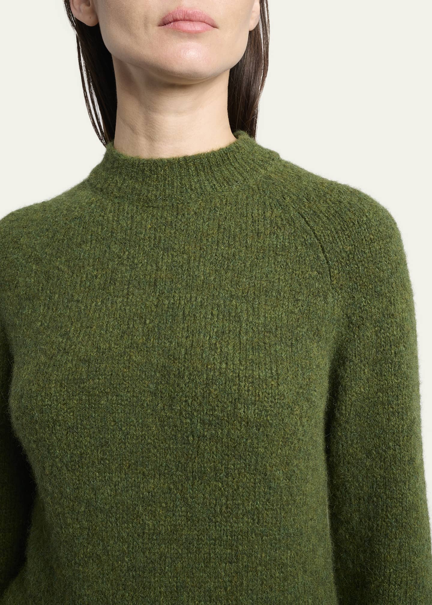Dries Van Noten Texas Mock-Neck Alpaca Sweater - Bergdorf Goodman
