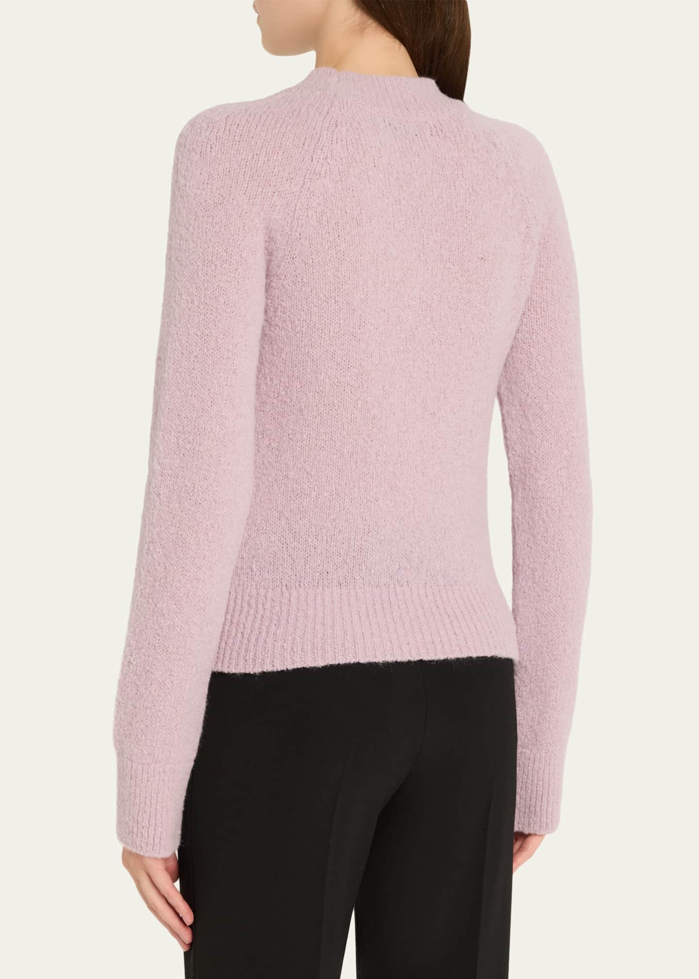 Dries Van Noten Texas Mock-Neck Alpaca Sweater - Bergdorf Goodman