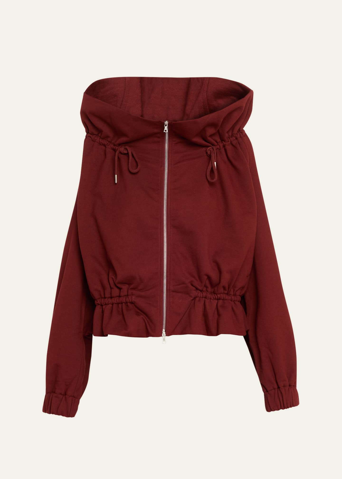 Dries Van Noten Hally Drawcord Cotton Zip Jacket - Bergdorf Goodman
