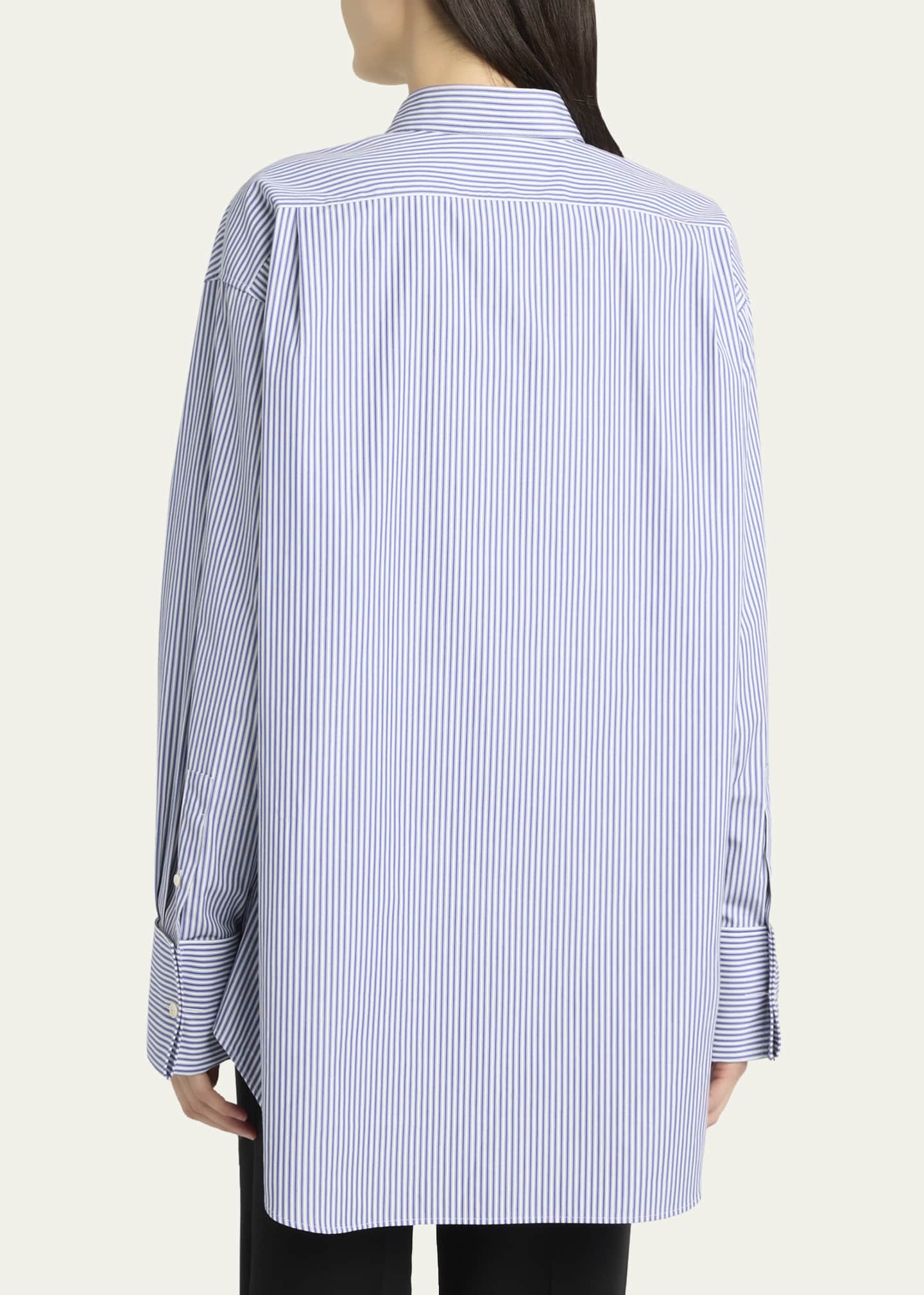 Ment Striped Button-Down Shirt