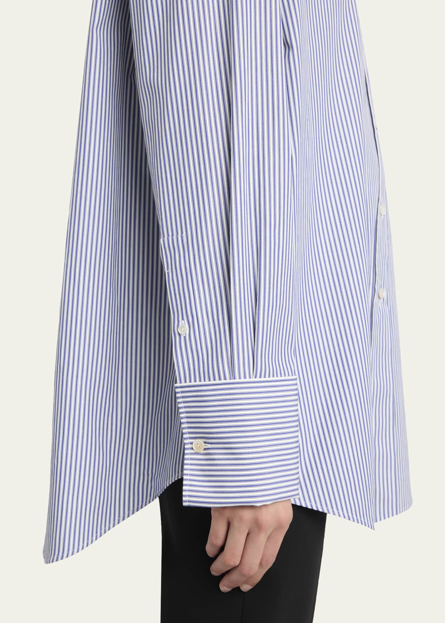 Ment Striped Button-Down Shirt