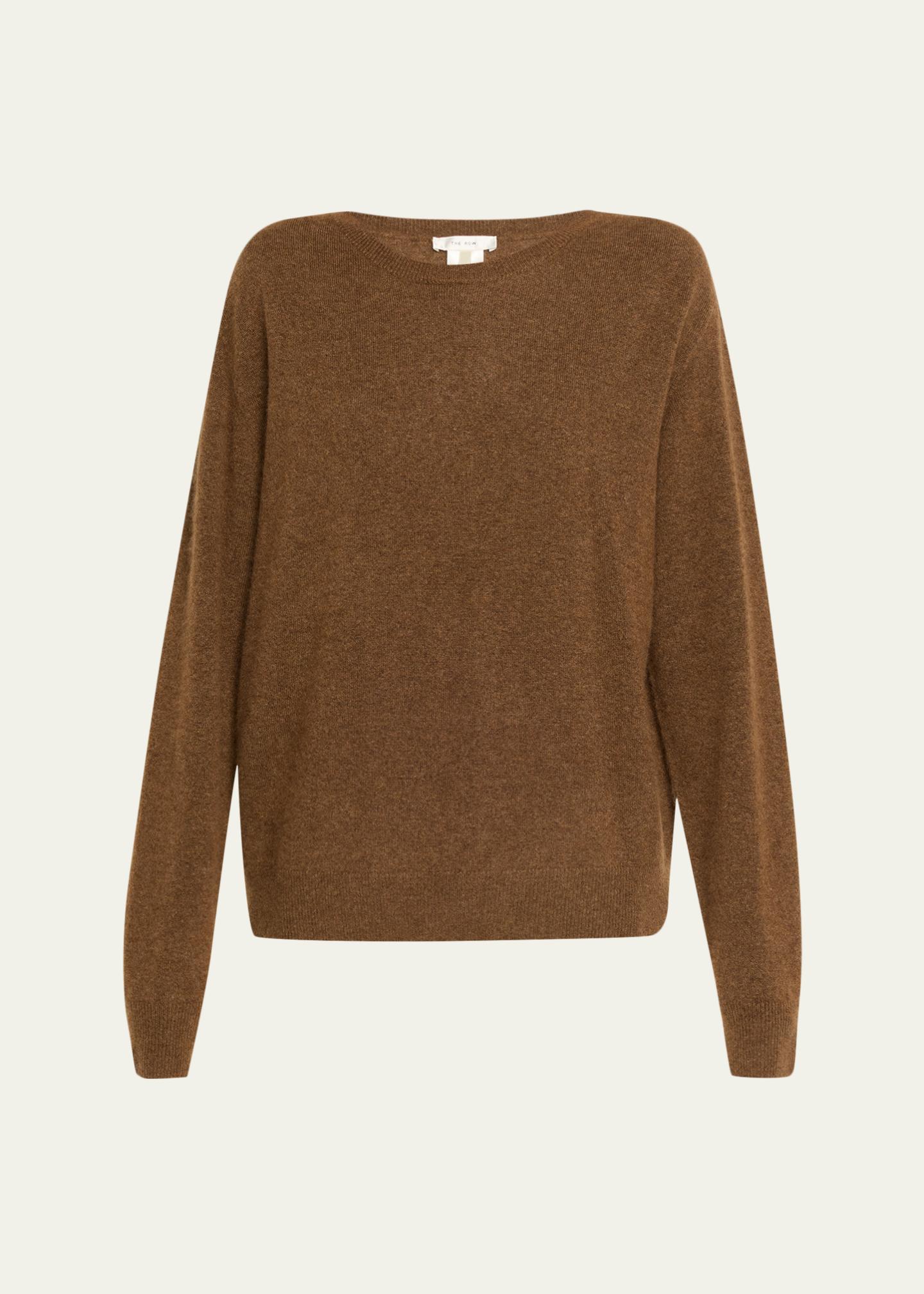 THE ROW Lorynna Cashmere-Silk Crewneck Sweater - Bergdorf Goodman