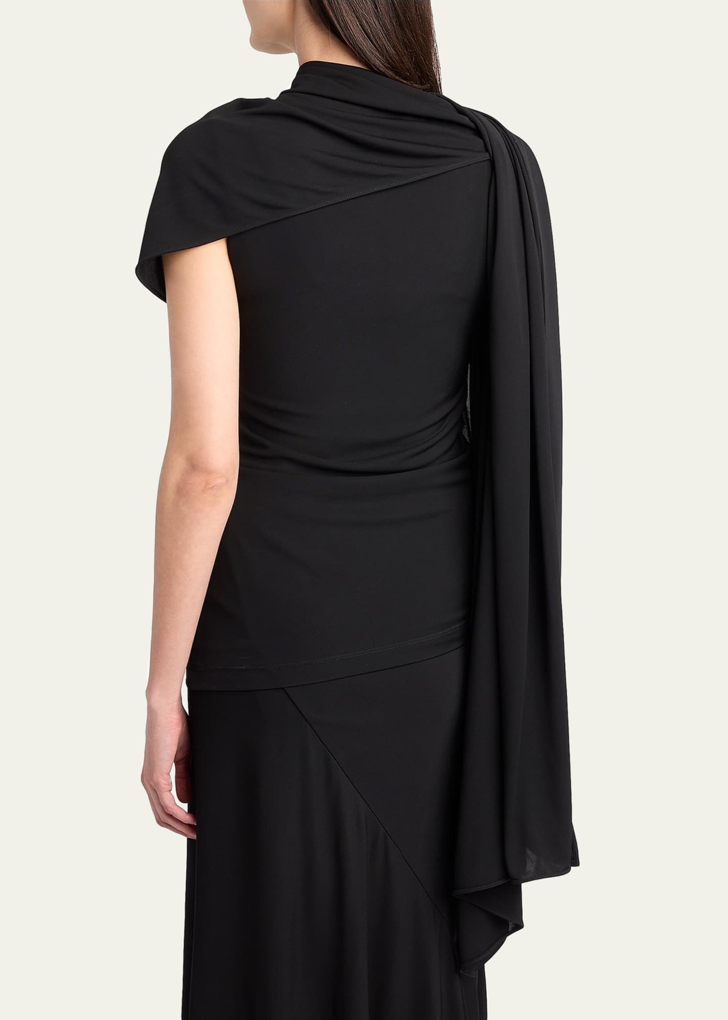 Isadra Shoulder-Drape Top