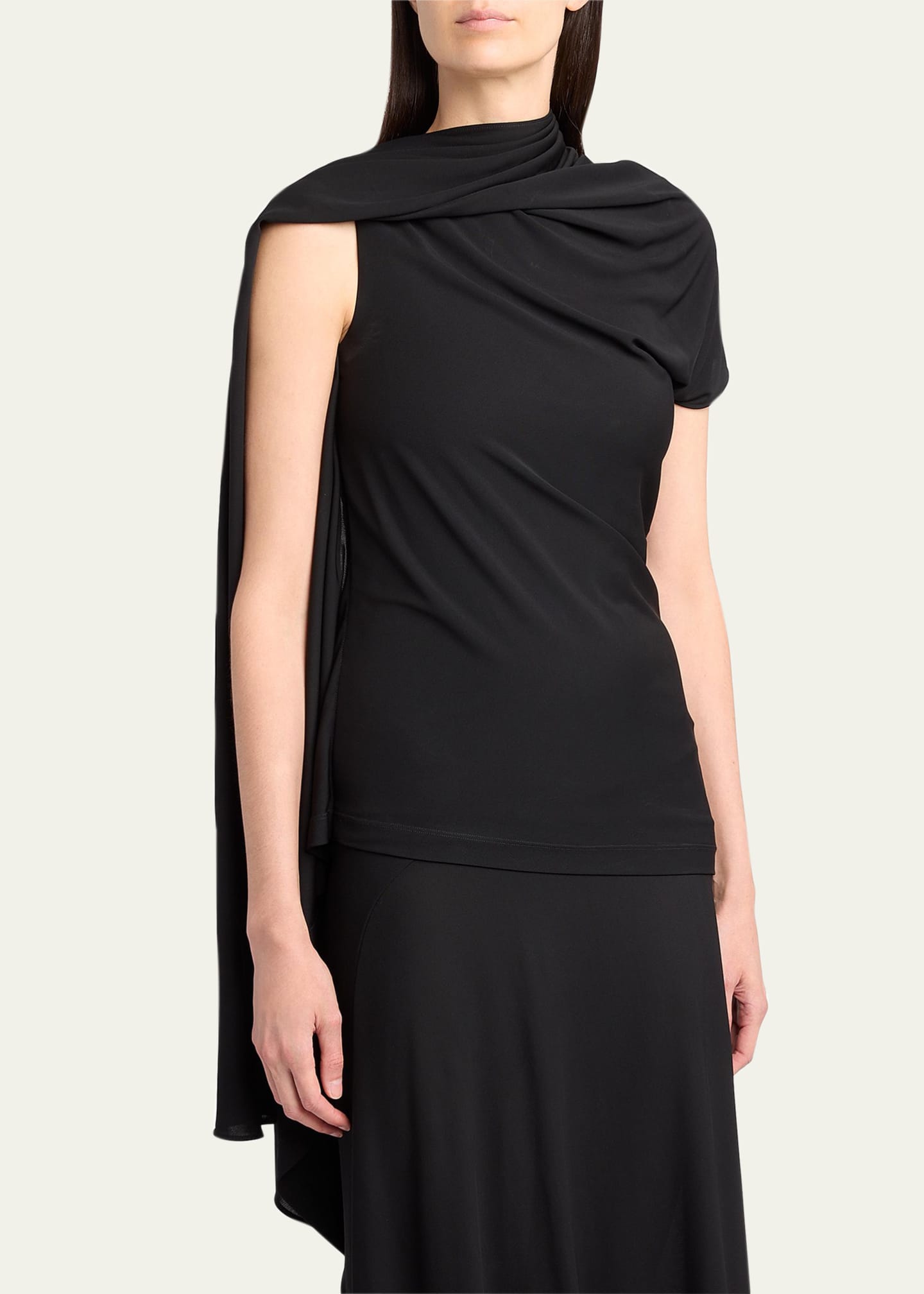 Isadra Shoulder-Drape Top