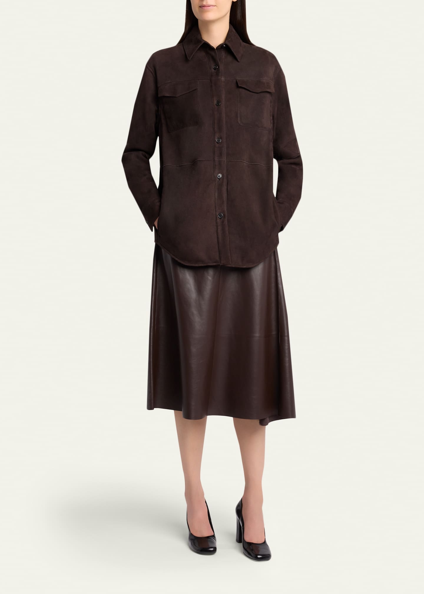 Gwena Sheep Shearling Shirt Jacket