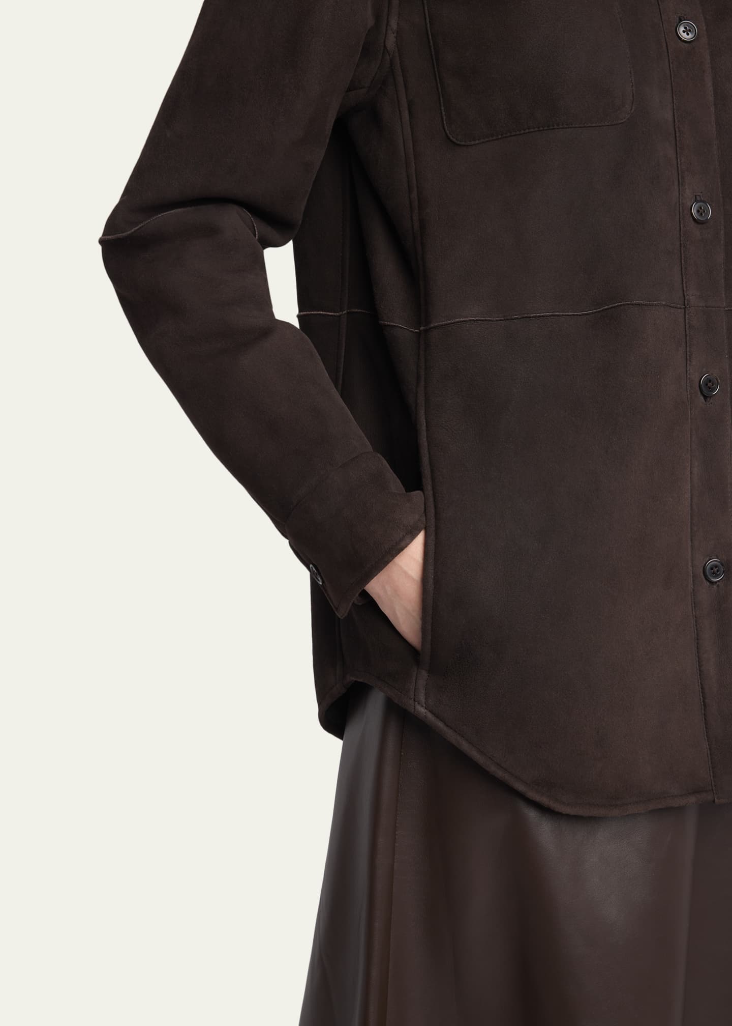 Gwena Sheep Shearling Shirt Jacket