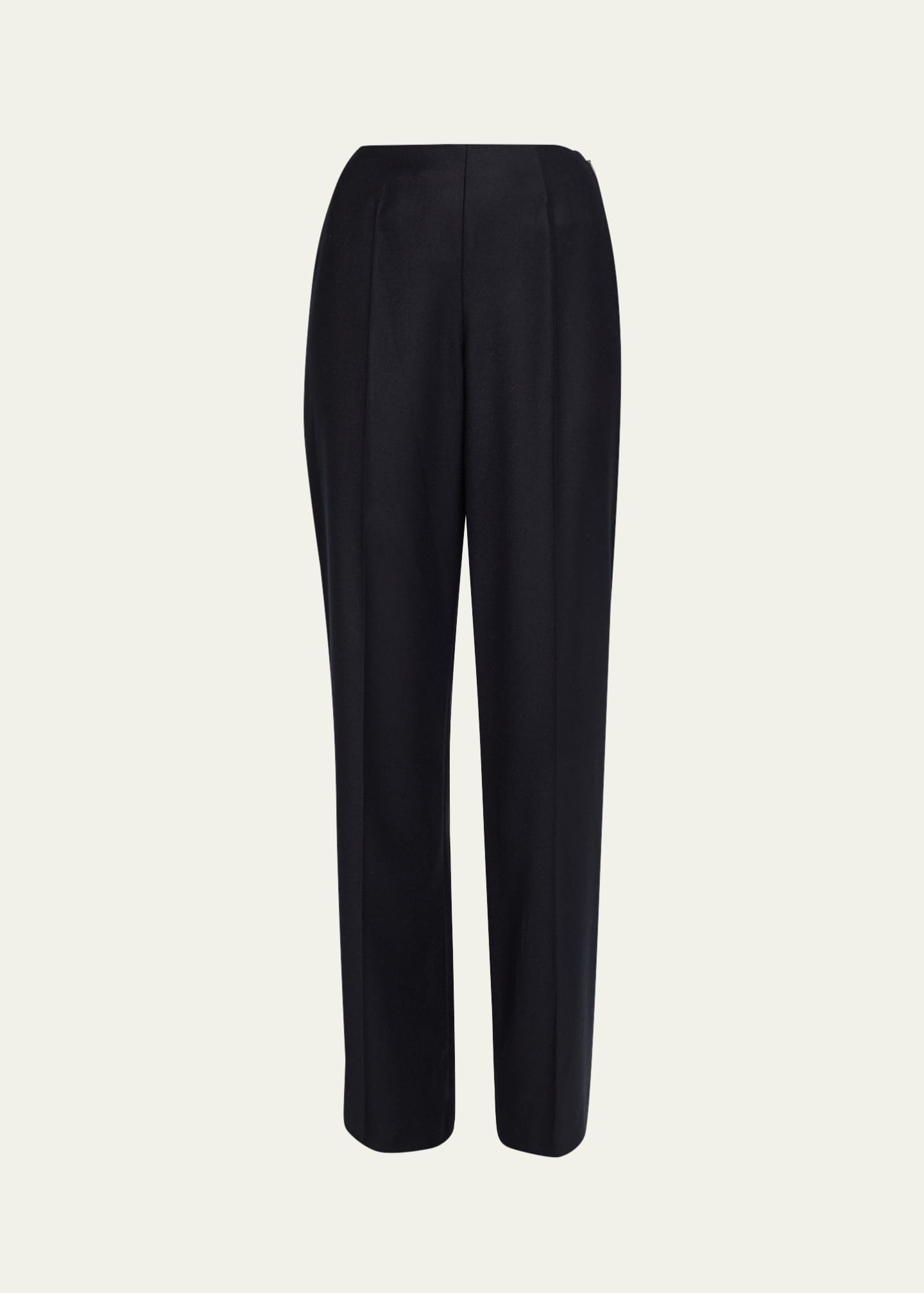 Loro Piana Timi Wool-Cashmere Flannel Wide-Leg Pants - Bergdorf