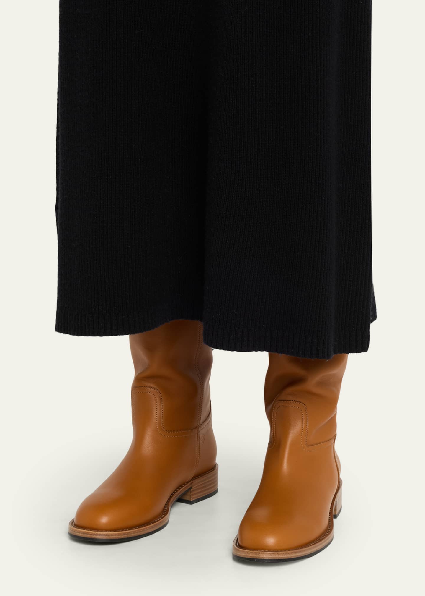 Loro Piana Pablo Leather Riding Boots - Bergdorf Goodman
