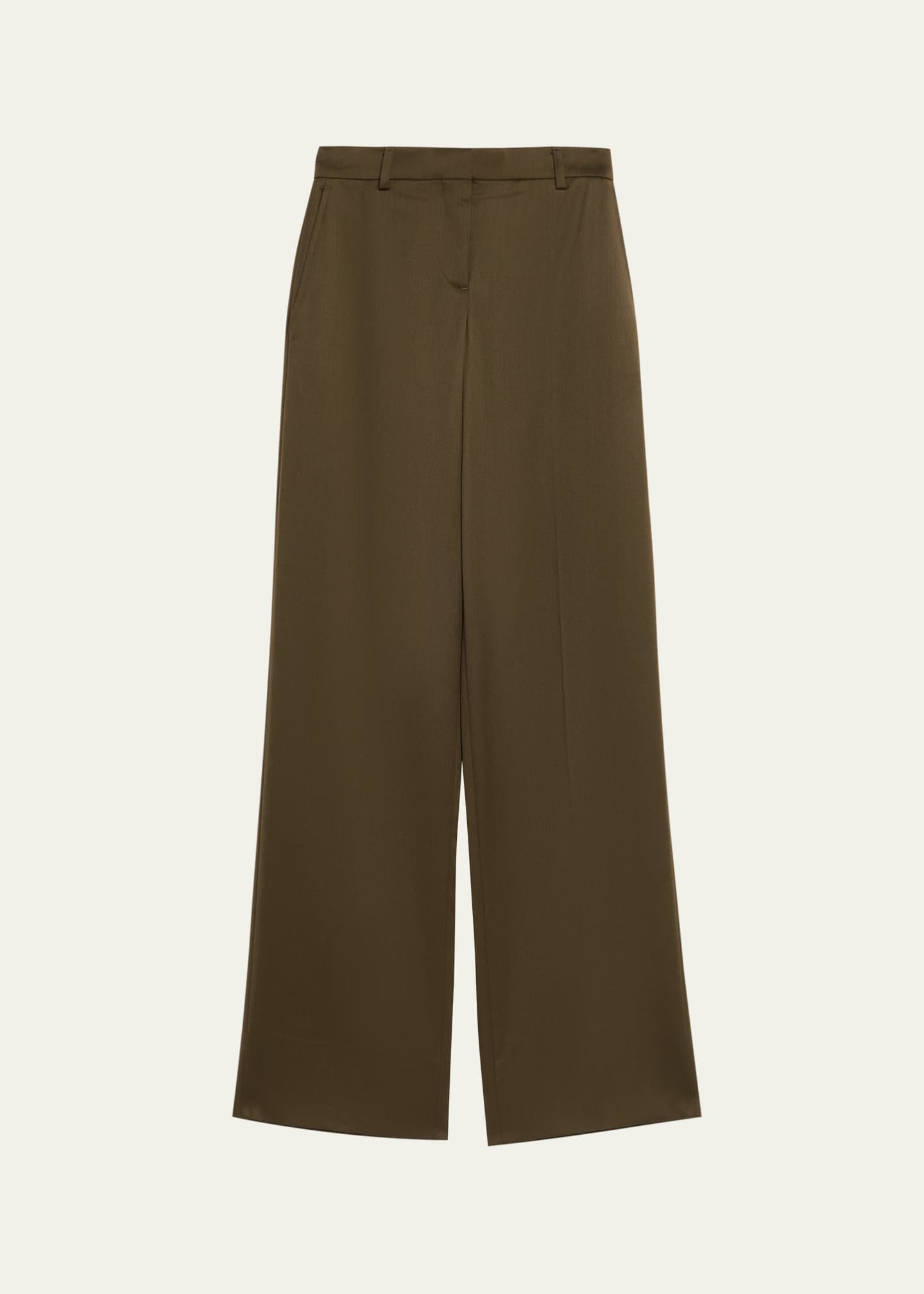 Stella McCartney Tailored Wool Wide-Leg Trousers - Bergdorf