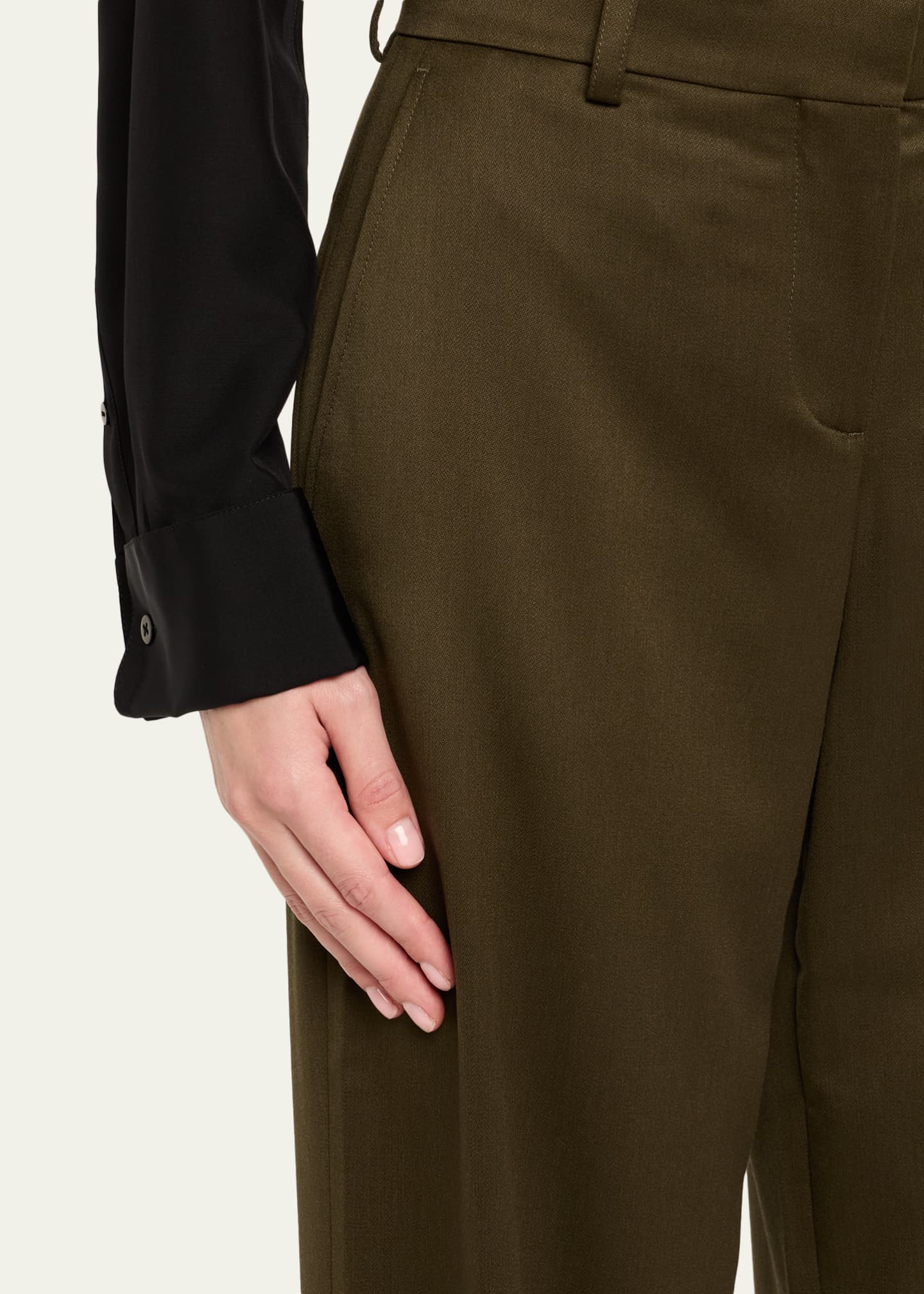 Stella McCartney Tailored Wool Wide-Leg Trousers - Bergdorf