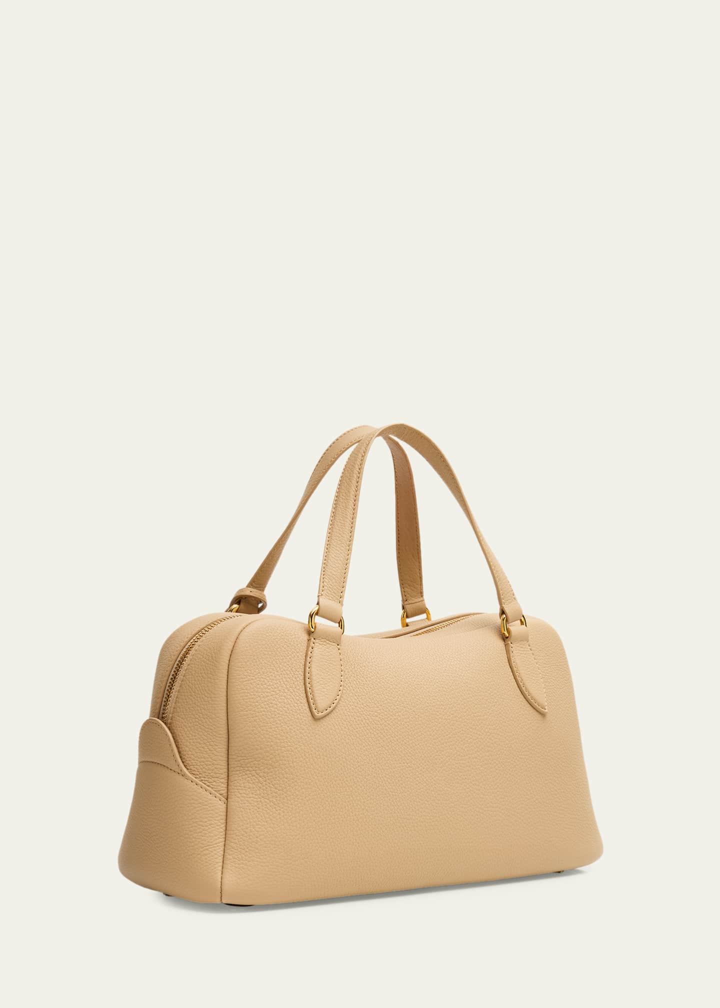 Needle Small Fine Grain Leather Shoulder Bag