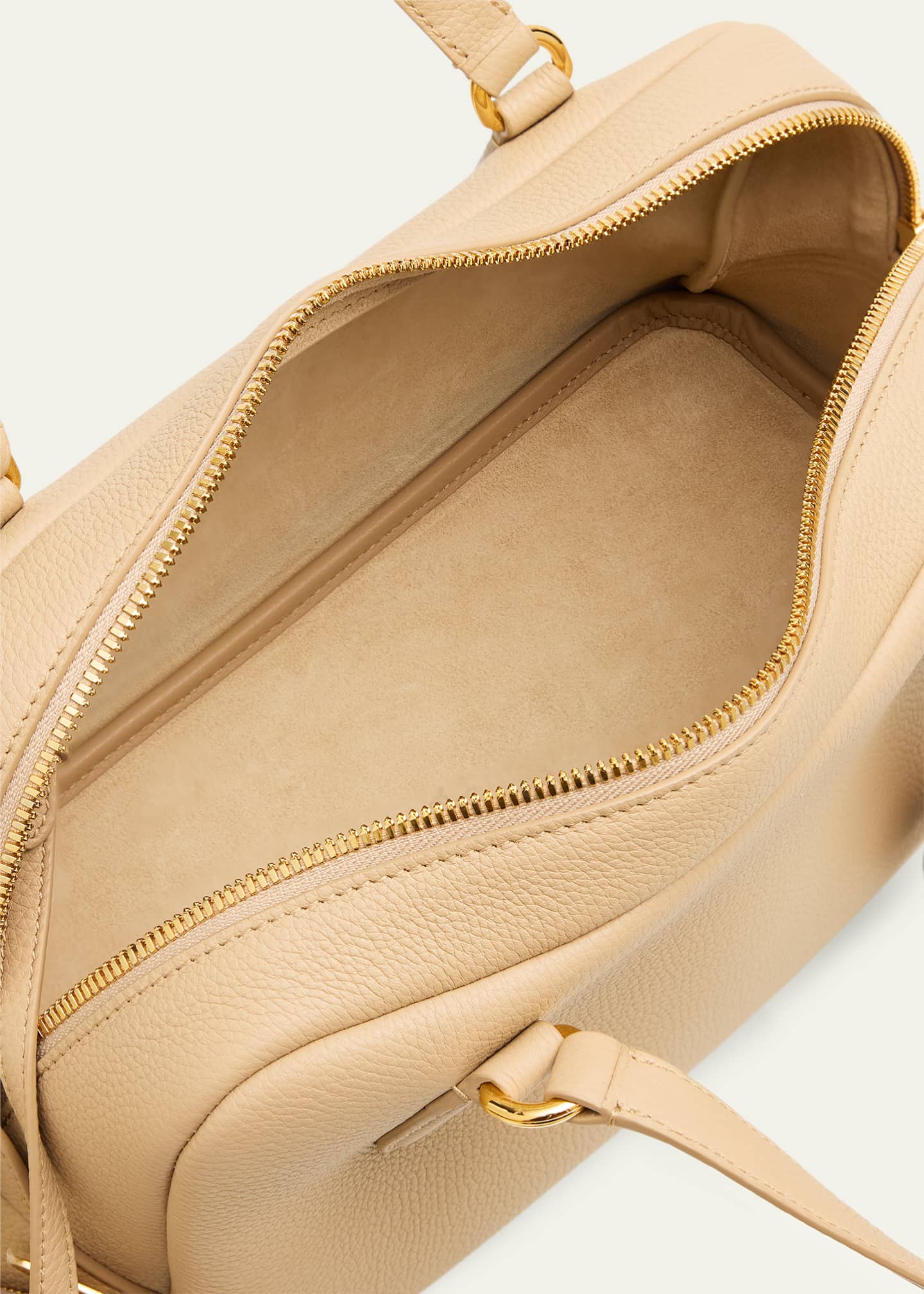 Needle Small Fine Grain Leather Shoulder Bag