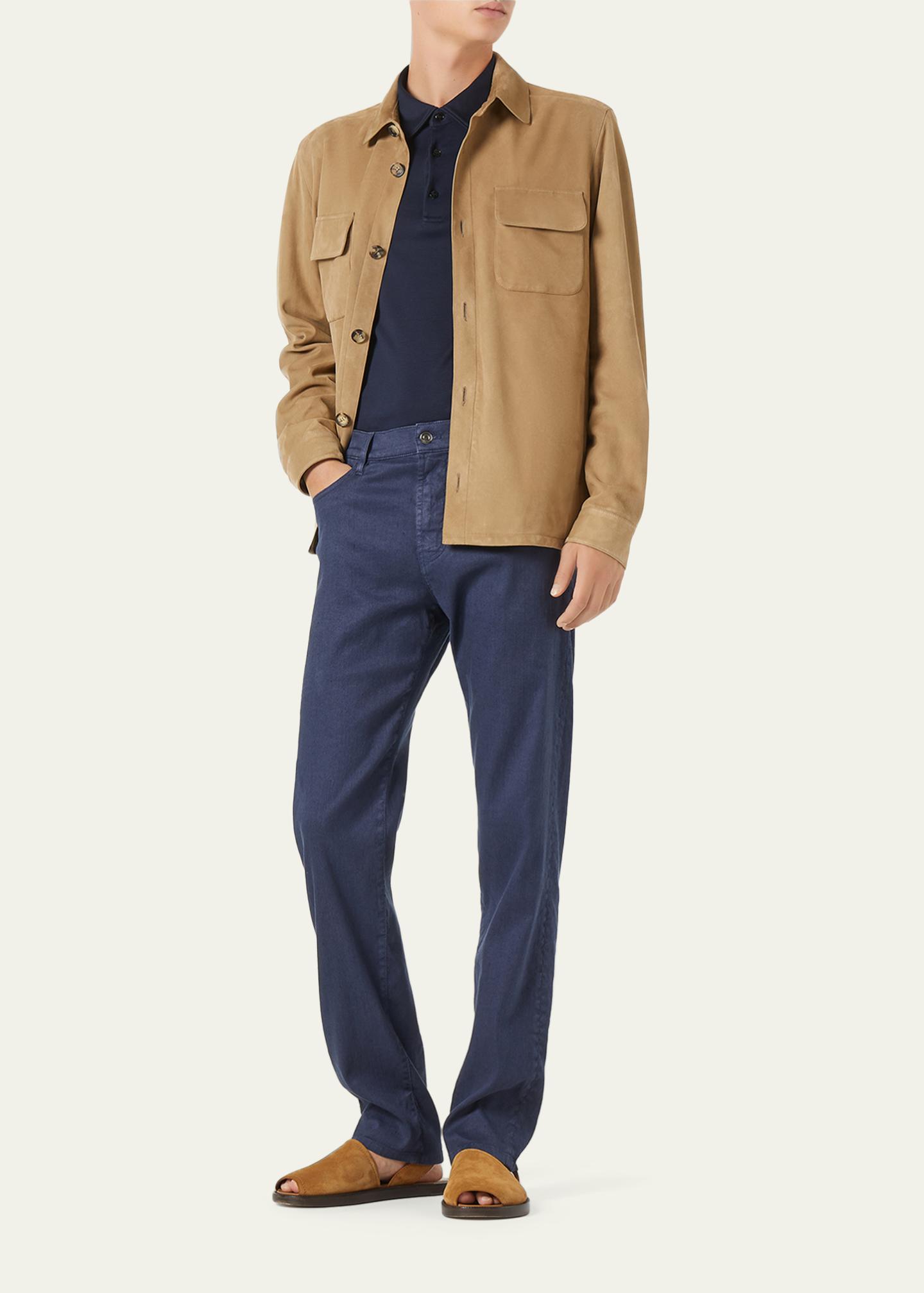 Loro Piana Men's Tremezzo Sea Island Cotton Polo Shirt - Bergdorf