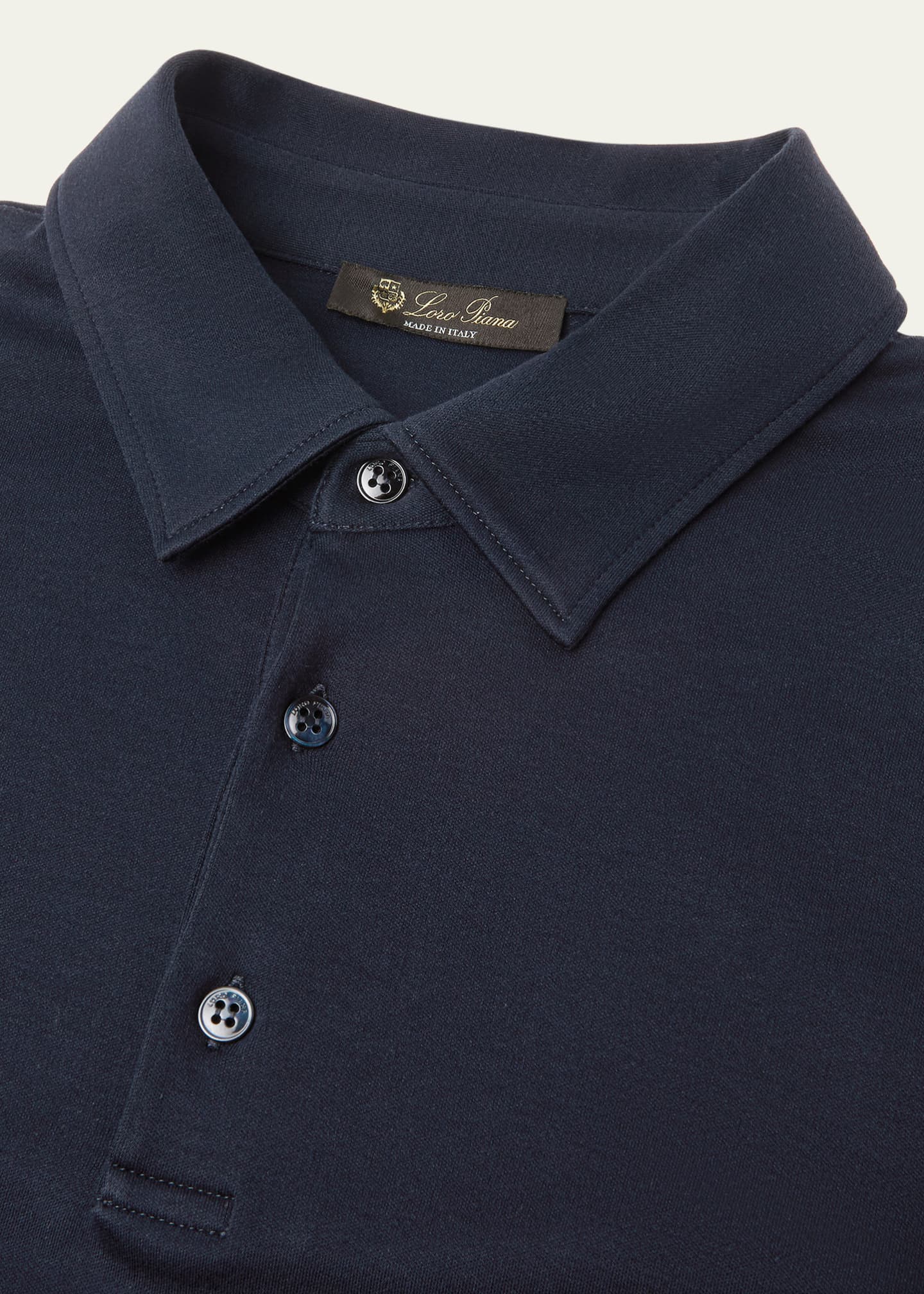 Loro Piana Men's Tremezzo Sea Island Cotton Polo Shirt - Bergdorf