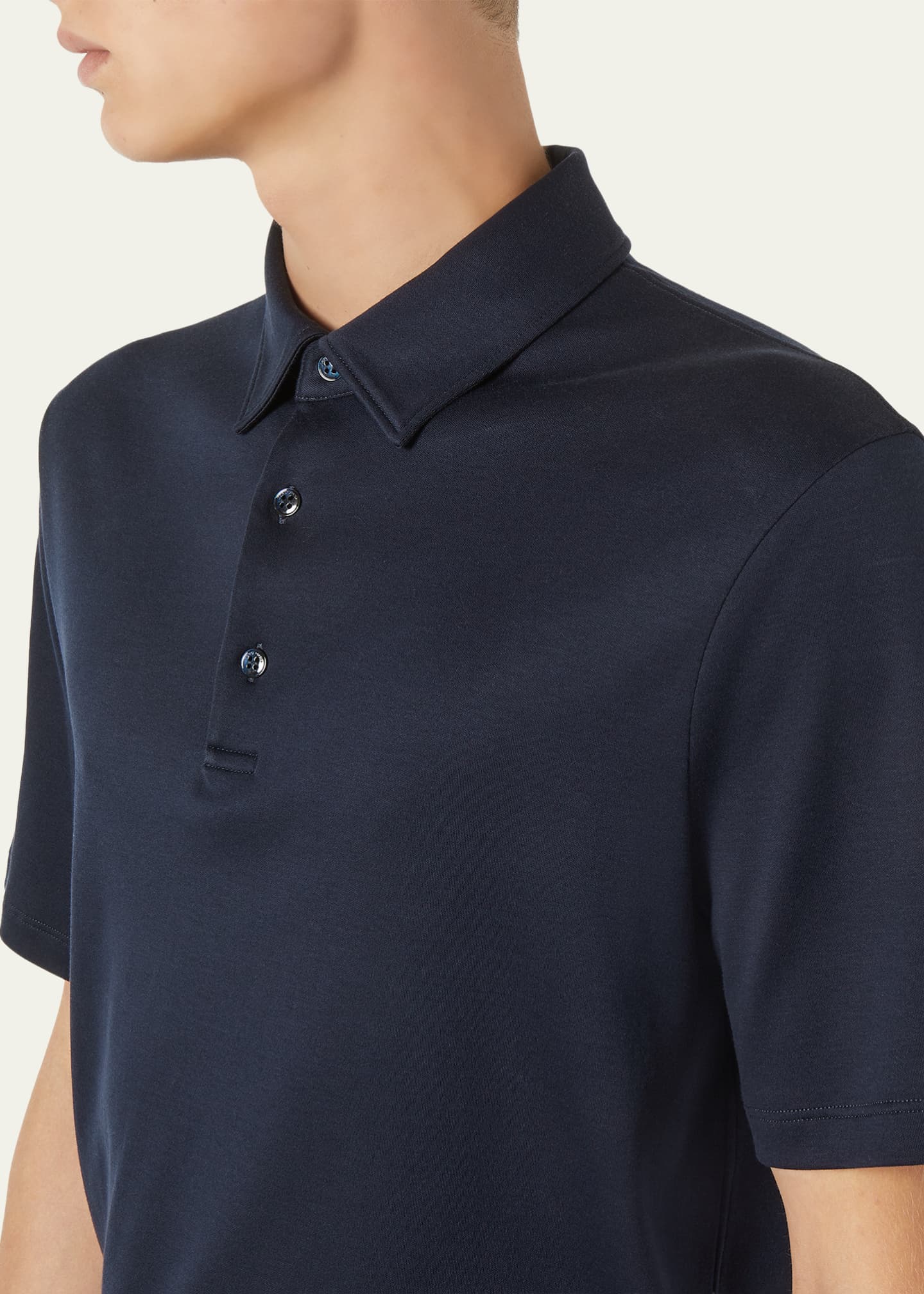 Loro Piana Men's Tremezzo Sea Island Cotton Polo Shirt - Bergdorf