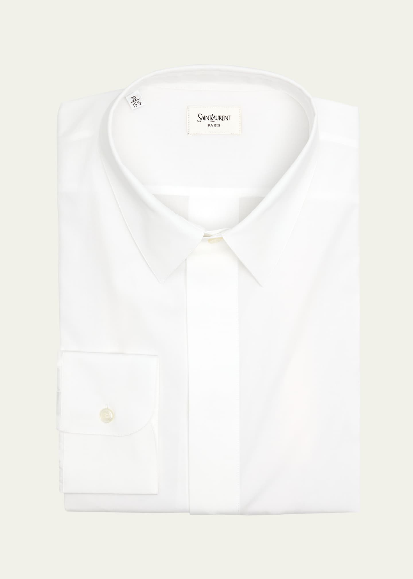 Saint Laurent Men's Poplin Dress Shirt Image 1 of 2