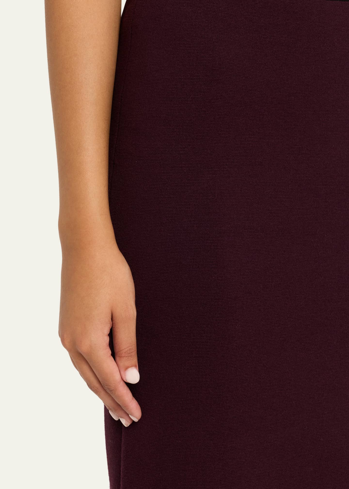 Alina Merino Wool Midi Pencil Skirt
