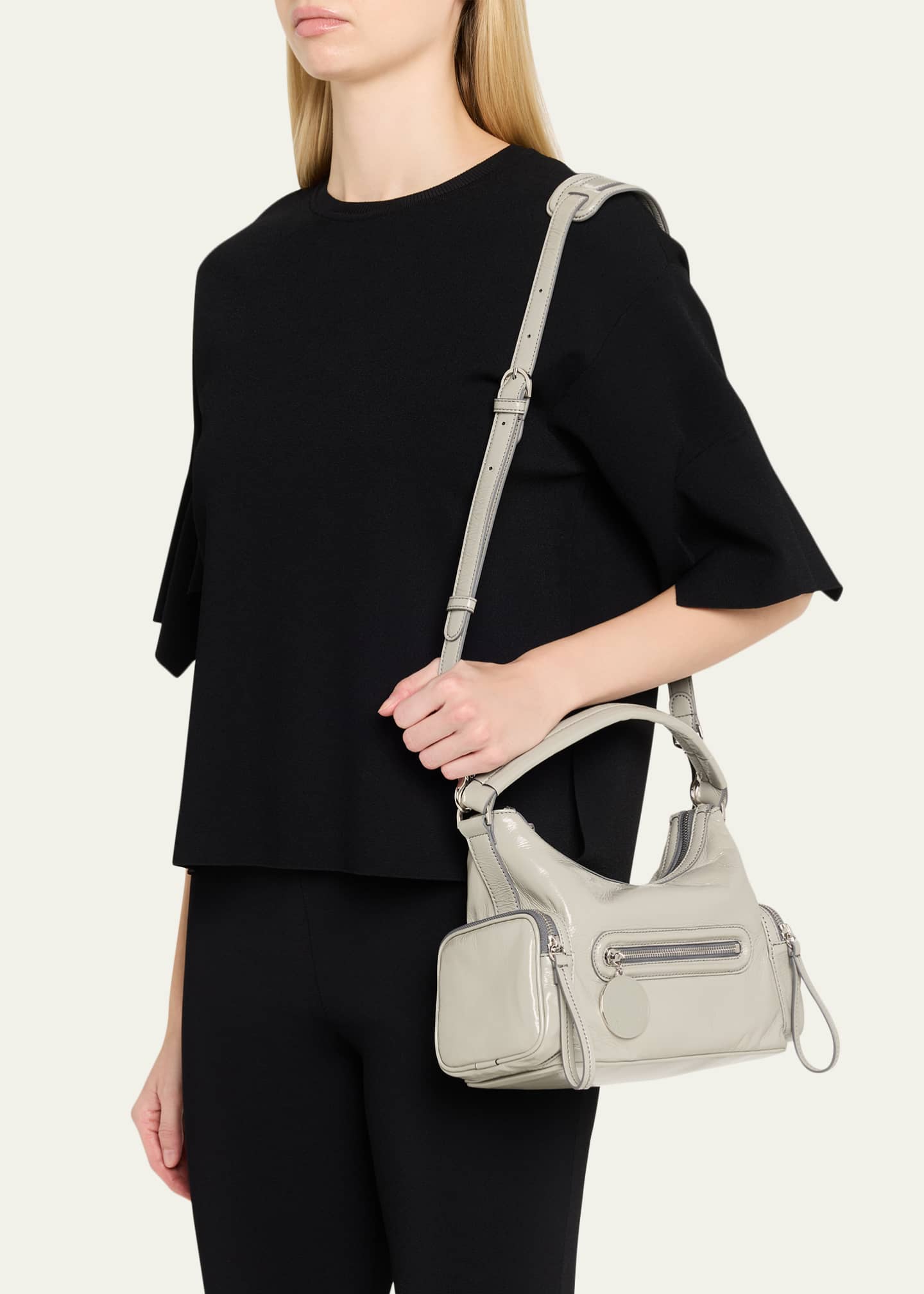 Stella McCartney Dartmoor Small Patent Vegan Leather Shoulder Bag