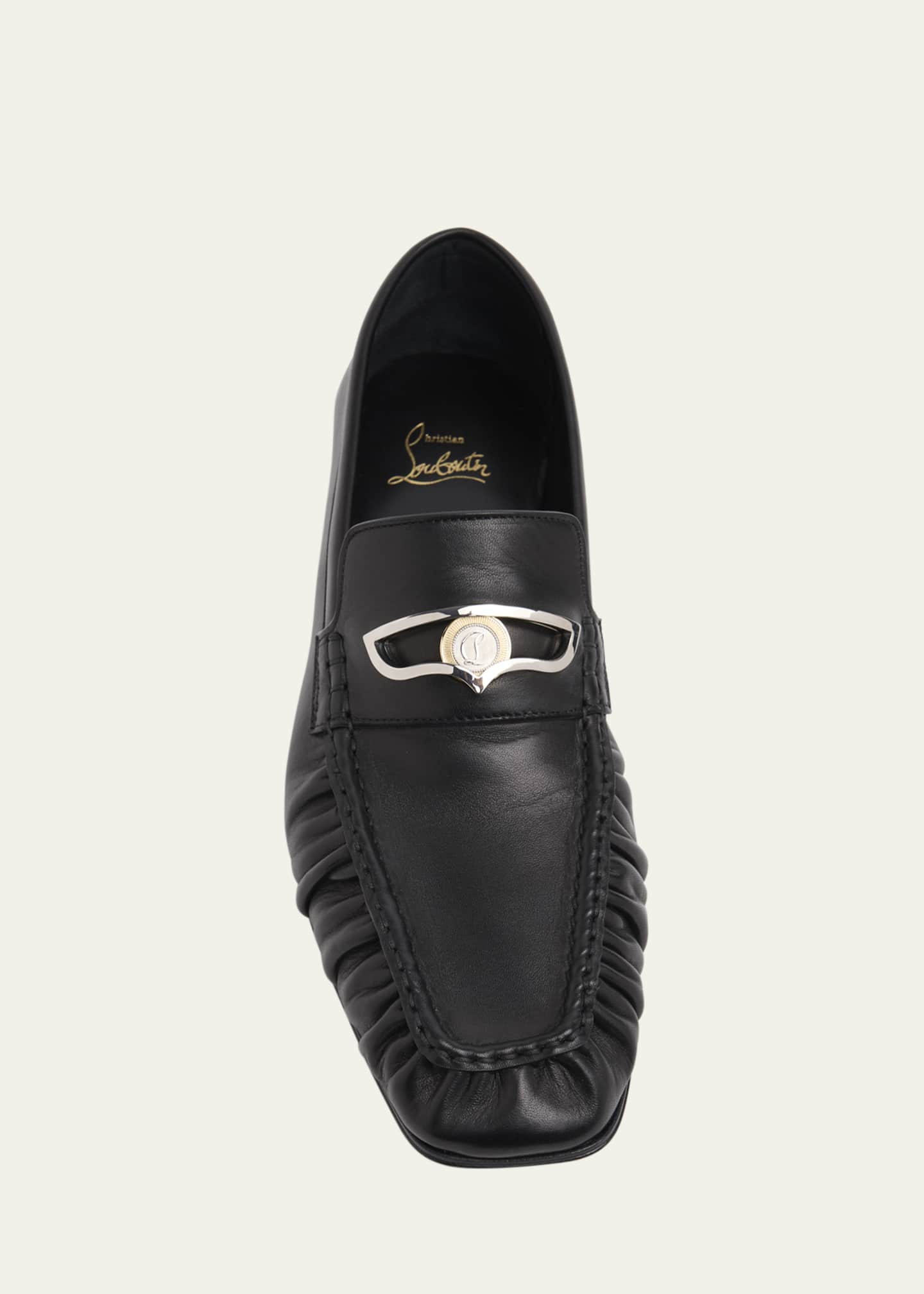 Christian Louboutin Men's Mocallista Leather Red-Sole Penny