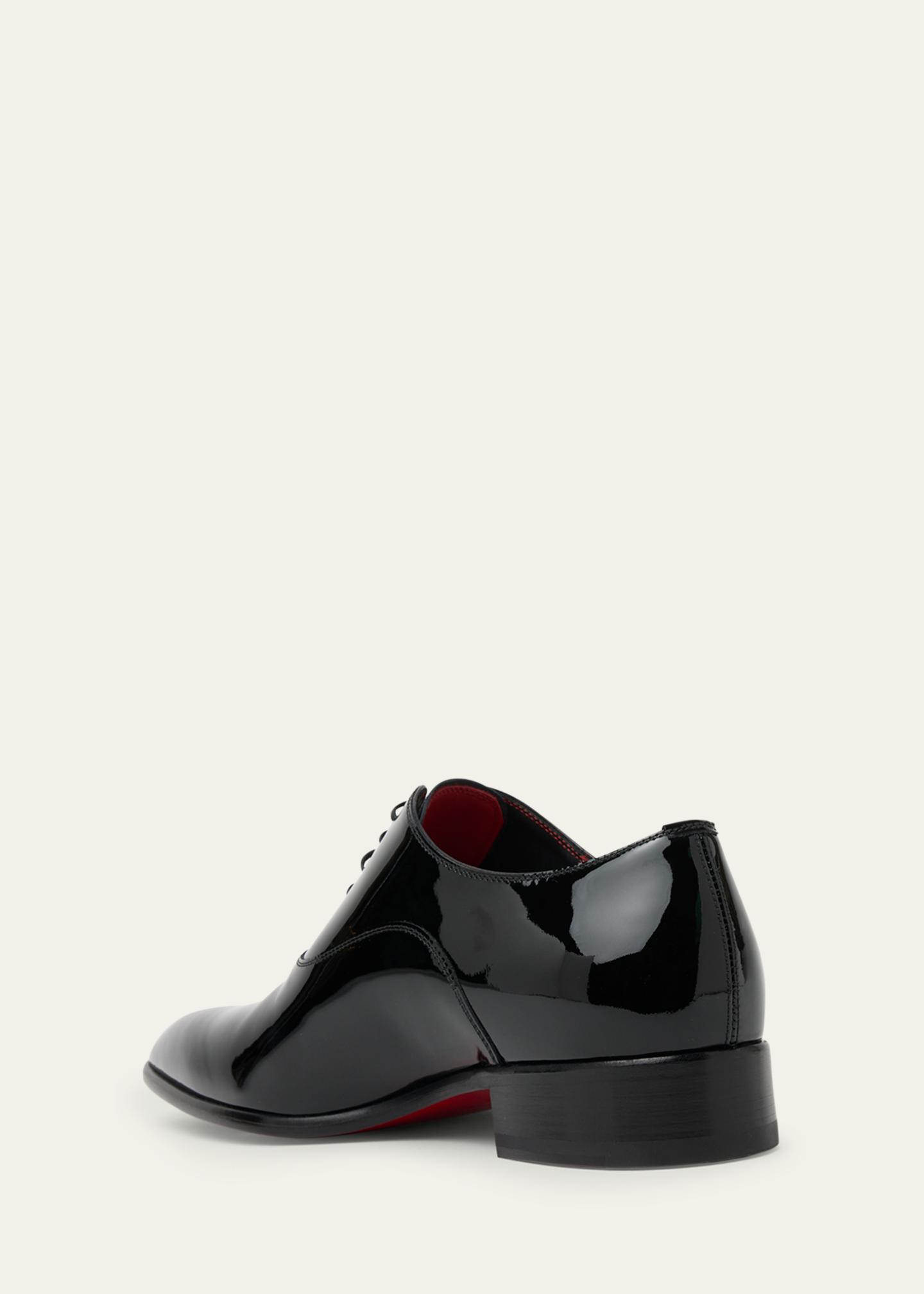 Christian Louboutin Patent Black Men\'s Derbys Christian Louboutin Men main image 2