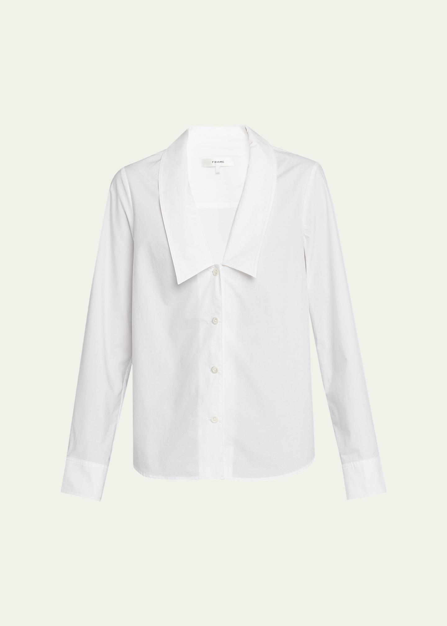 FRAME The Low Collar Shirt - Bergdorf Goodman