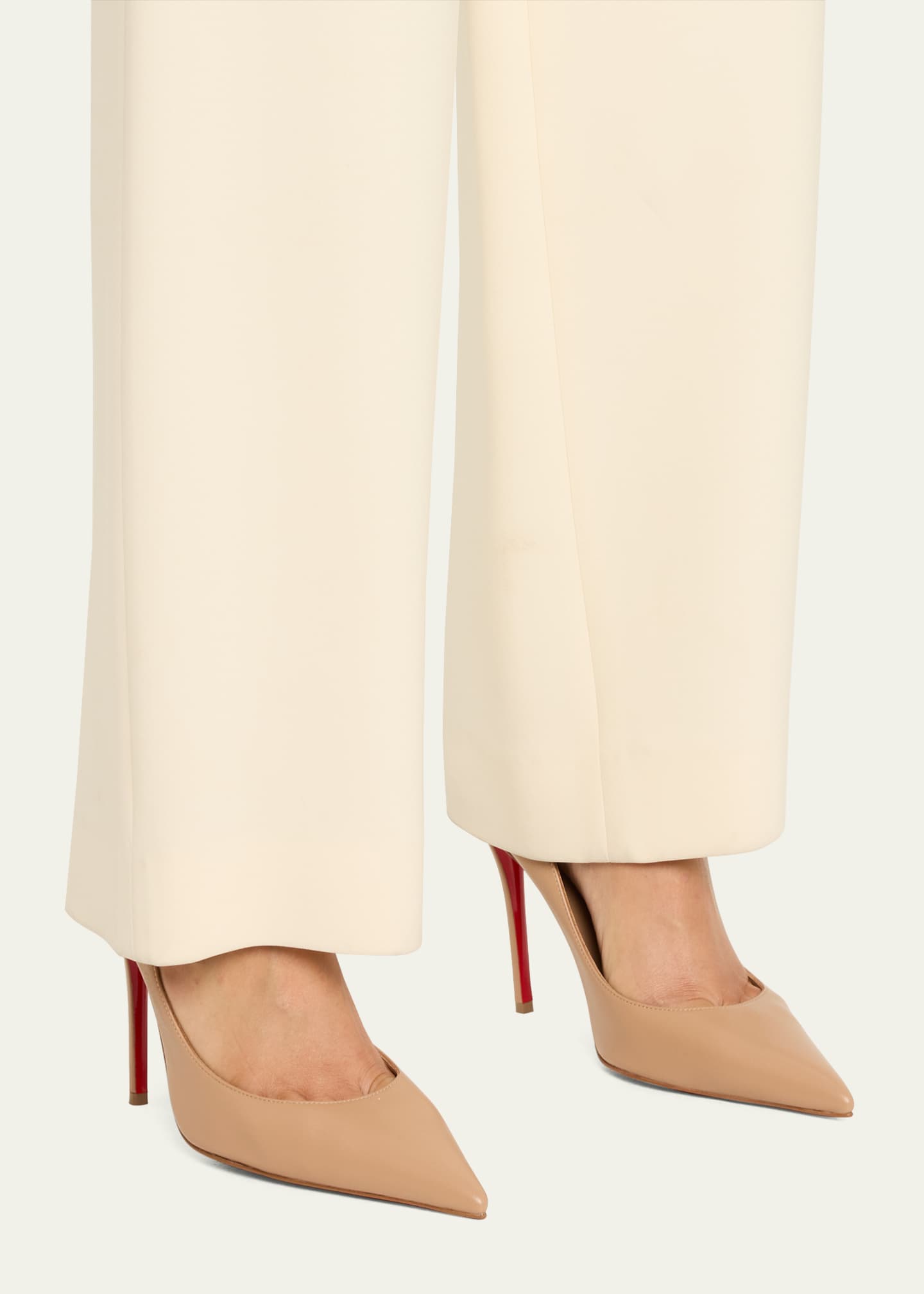 Christian Louboutin 100mm Miss Z Leather Pointed-Toe Pumps