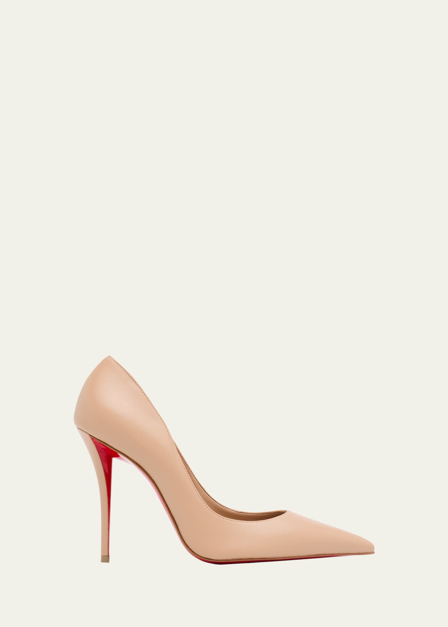 Christian Louboutin 100mm Miss Z Leather Pointed-Toe Pumps