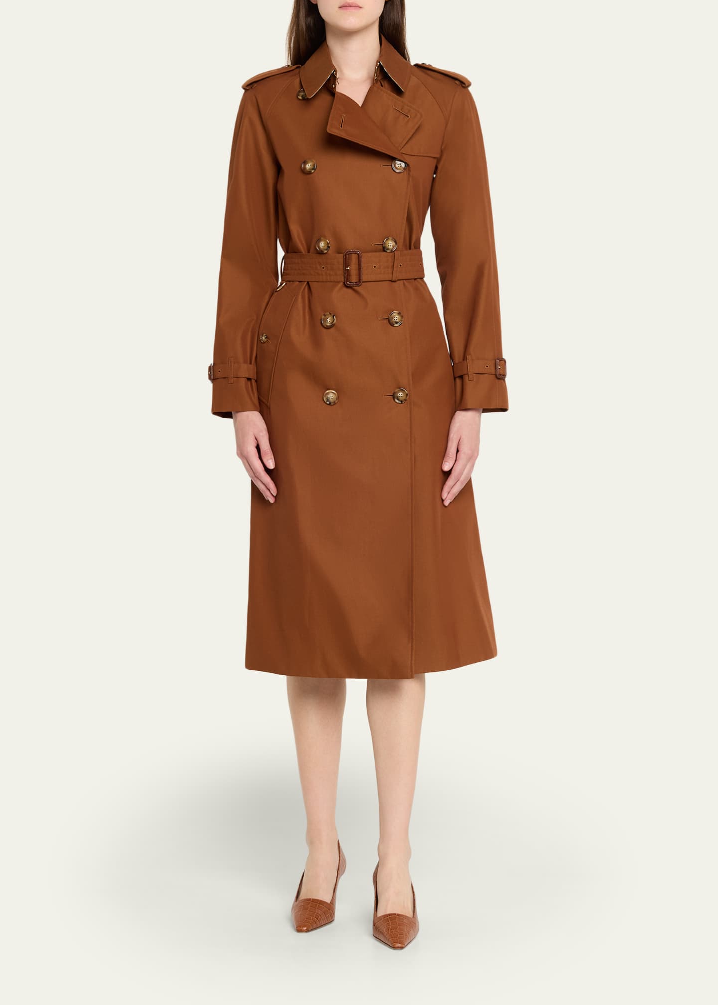 Manolo Blahnik Moiralo Croc-Embossed Leather Pumps - Bergdorf Goodman