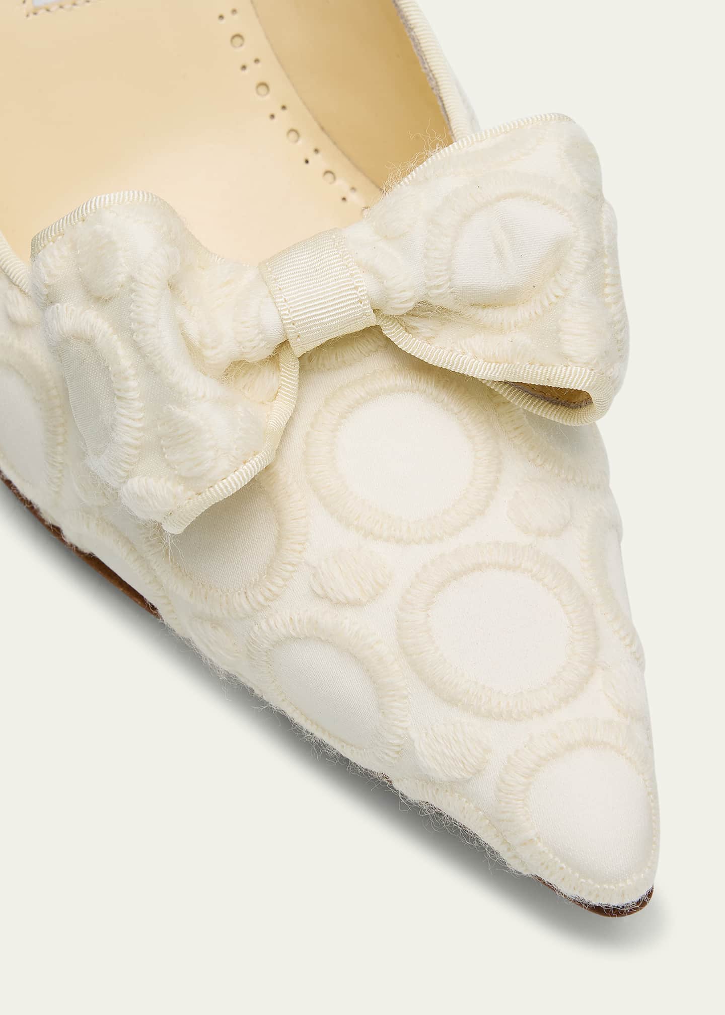 Manolo Blahnik Epirotes Embroidered Satin Pumps Image 3 of 4