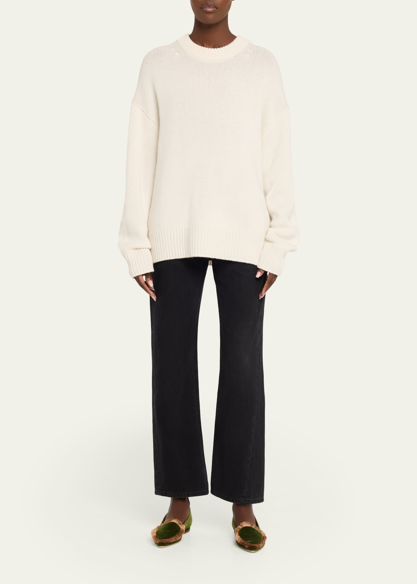 Agrofran Velvet Fringe-Trim Loafers