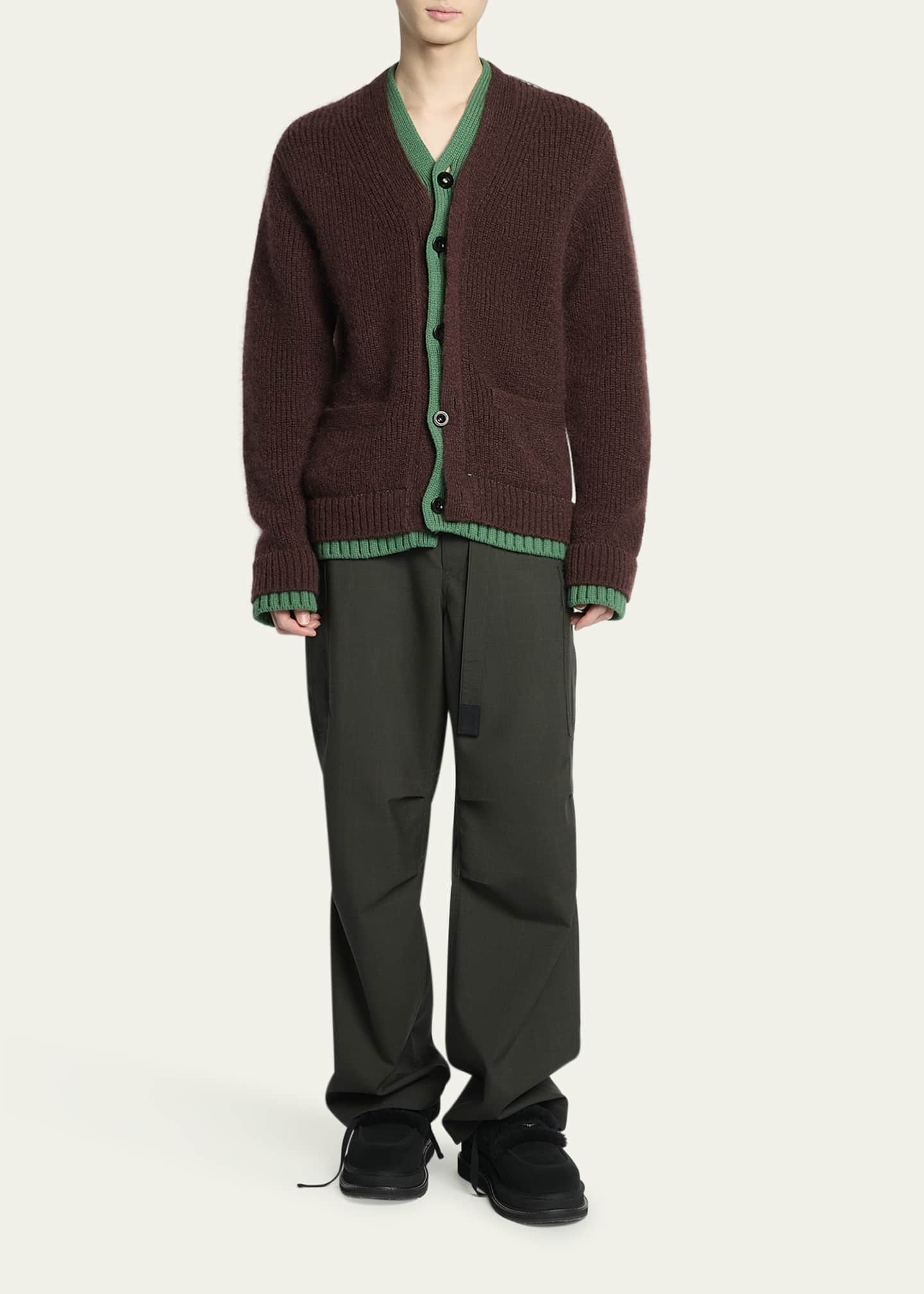 sacaiカーディガンGradient Mohair Knit Cardigan sacaiカーディガンGradient Mohair Knit Cardigan