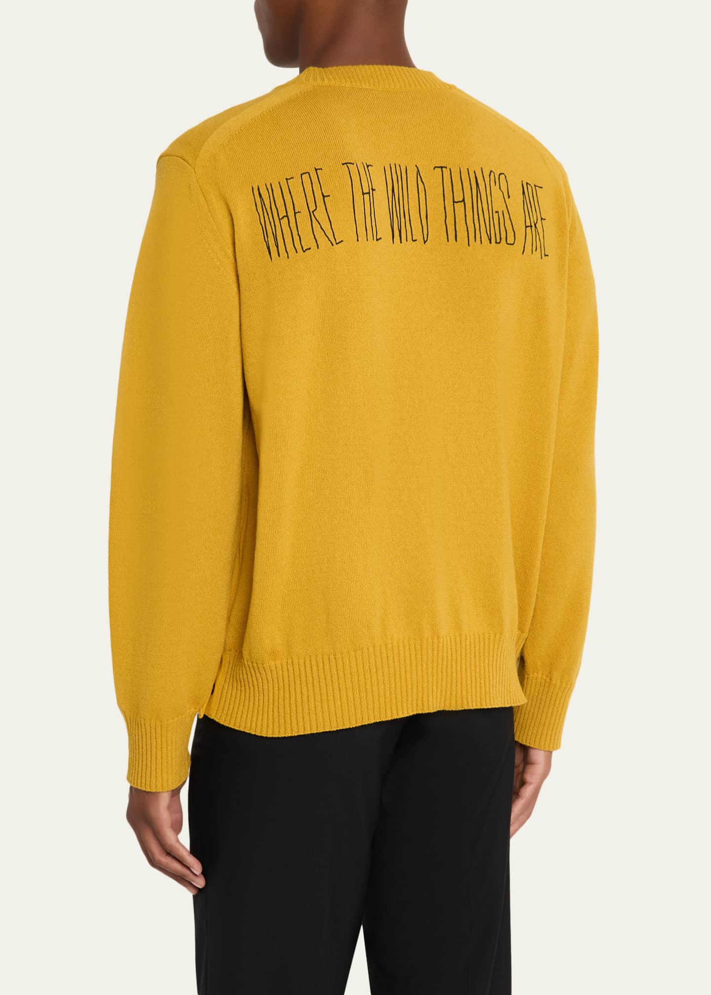 SACAI Men's Where The Wild Things Are Wool Knit Sweater - Bergdorf