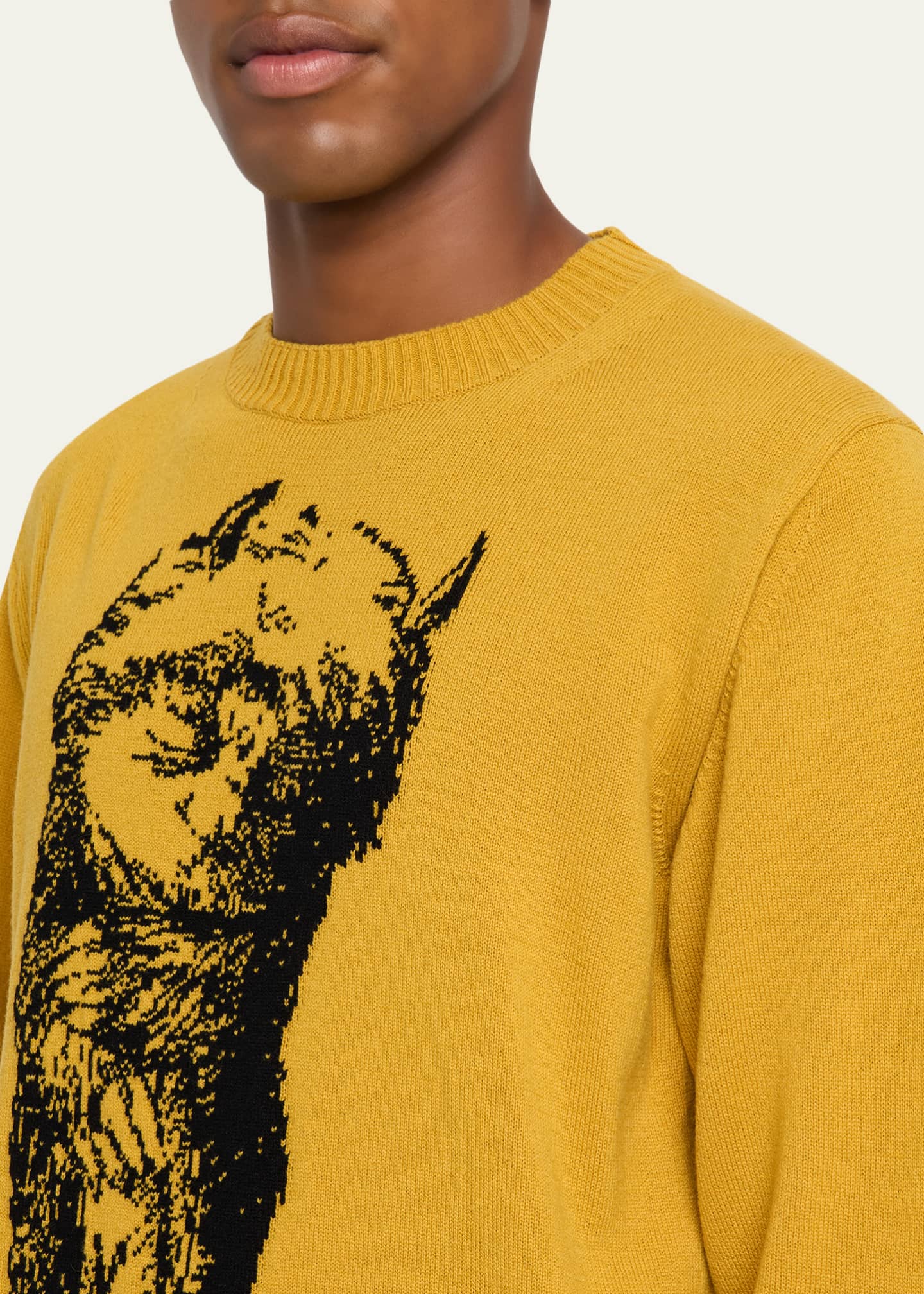 SACAI Men's Where The Wild Things Are Wool Knit Sweater - Bergdorf