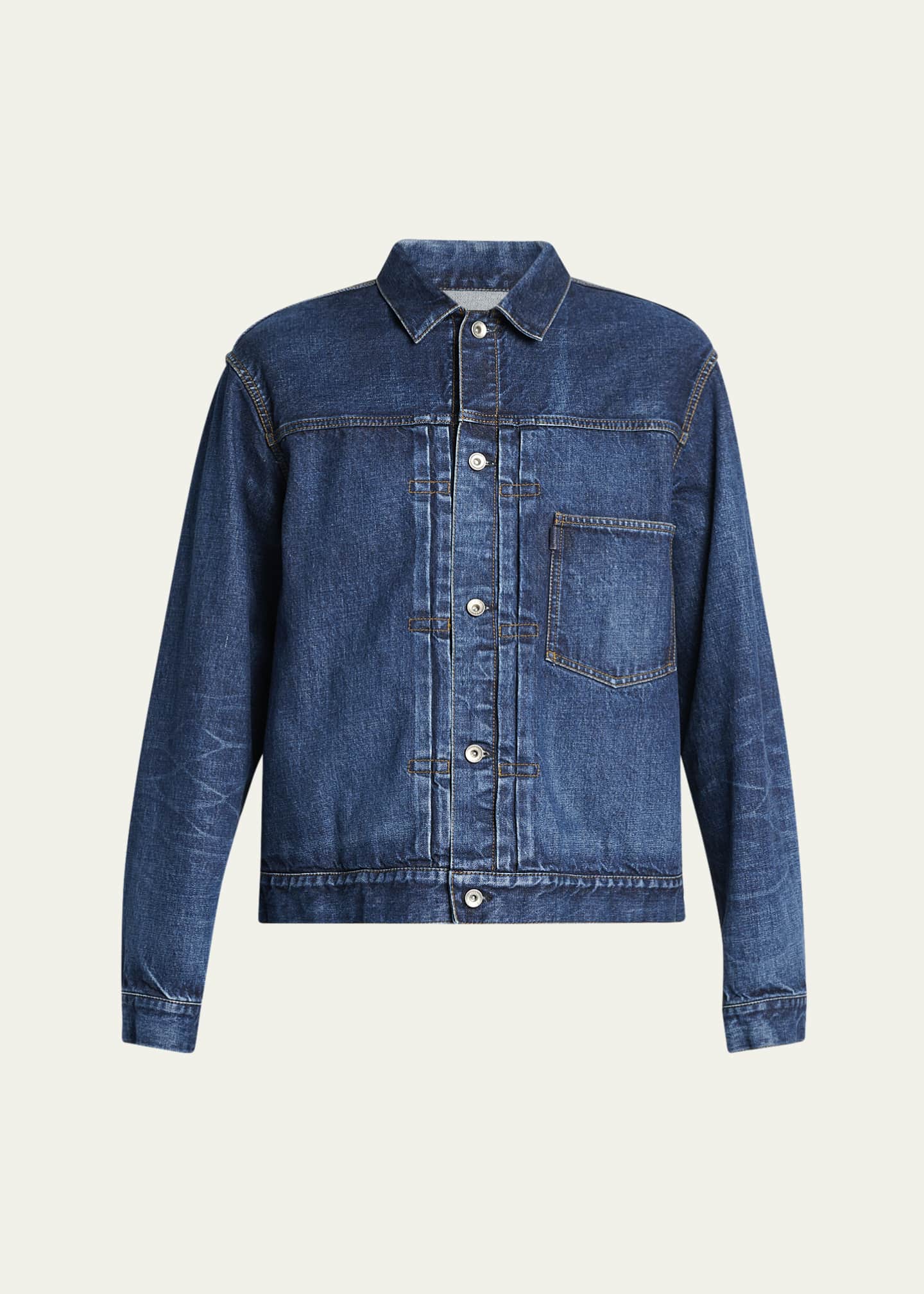 SACAI Men's Beyondexx Denim Hybrid Chore Jacket - Bergdorf Goodman