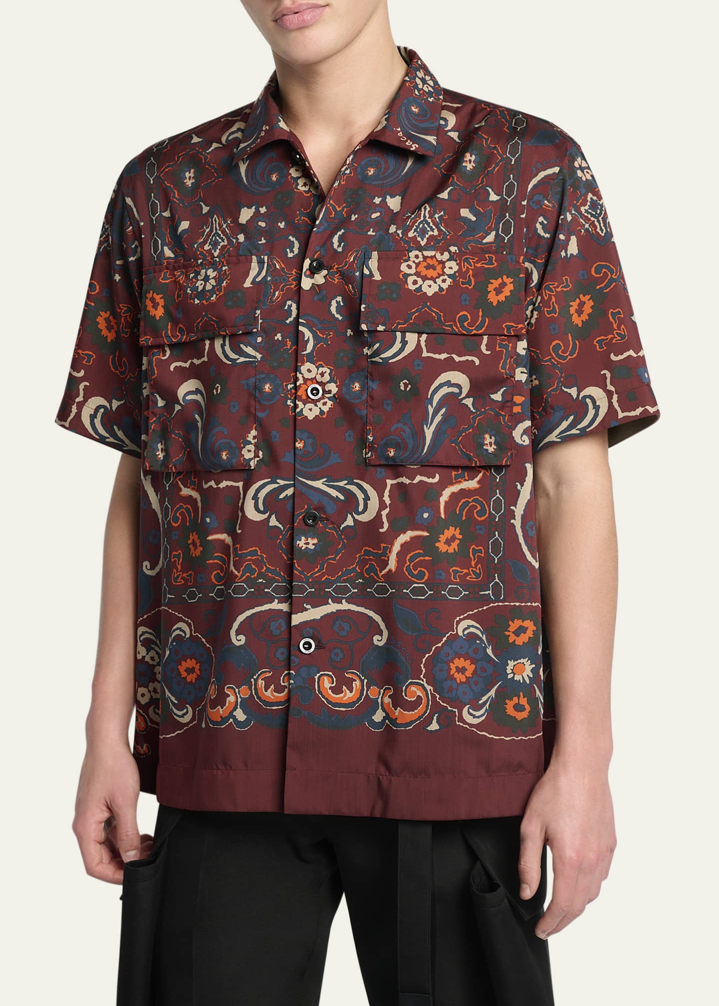 sacai 24SS 新品 52,800円 Floral Print Shirt sacai サカイ 24SS Floral Print Shirt フローラル プリント