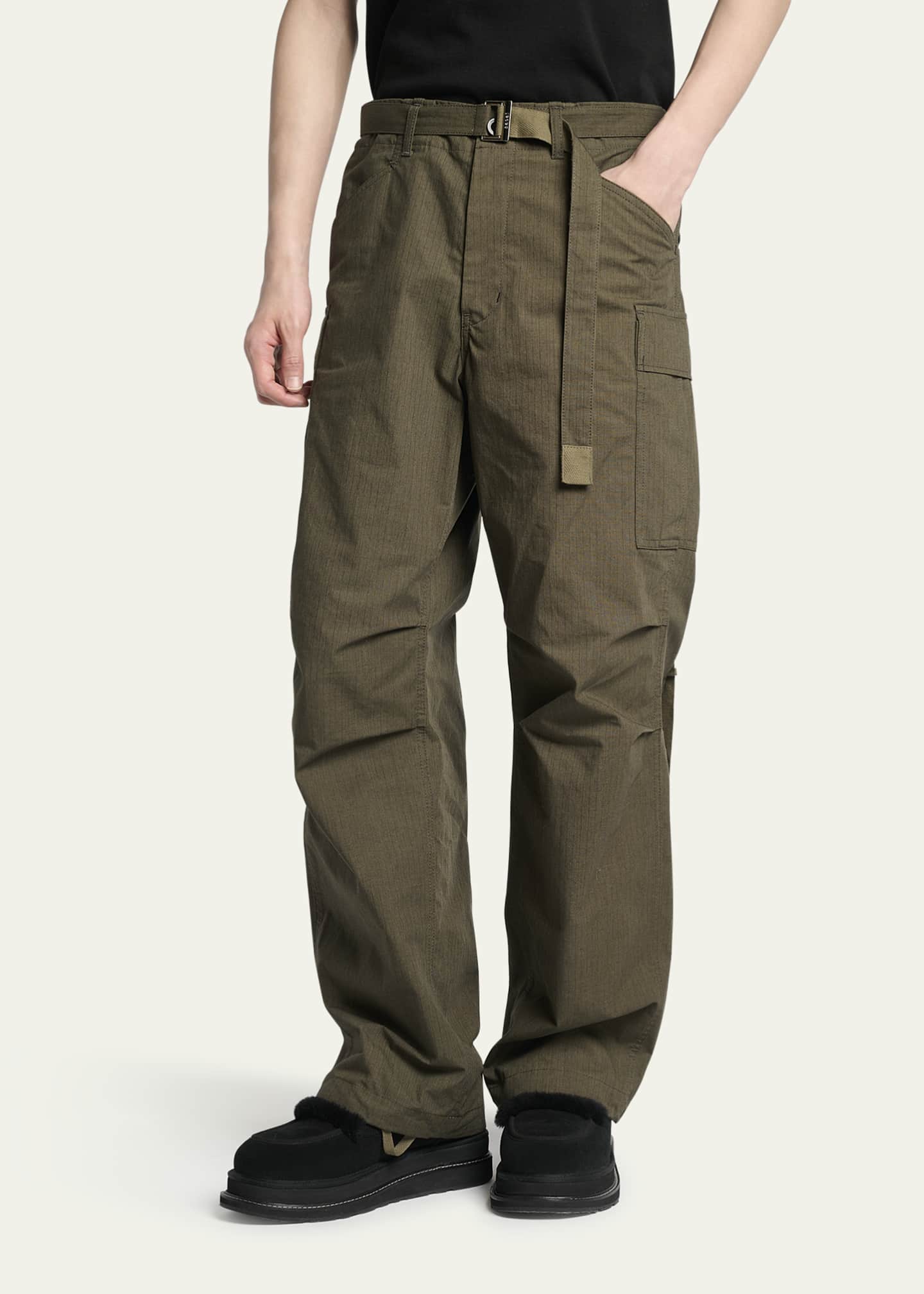 SACAI Men's Cotton Ripstop Cargo Pants - Bergdorf Goodman