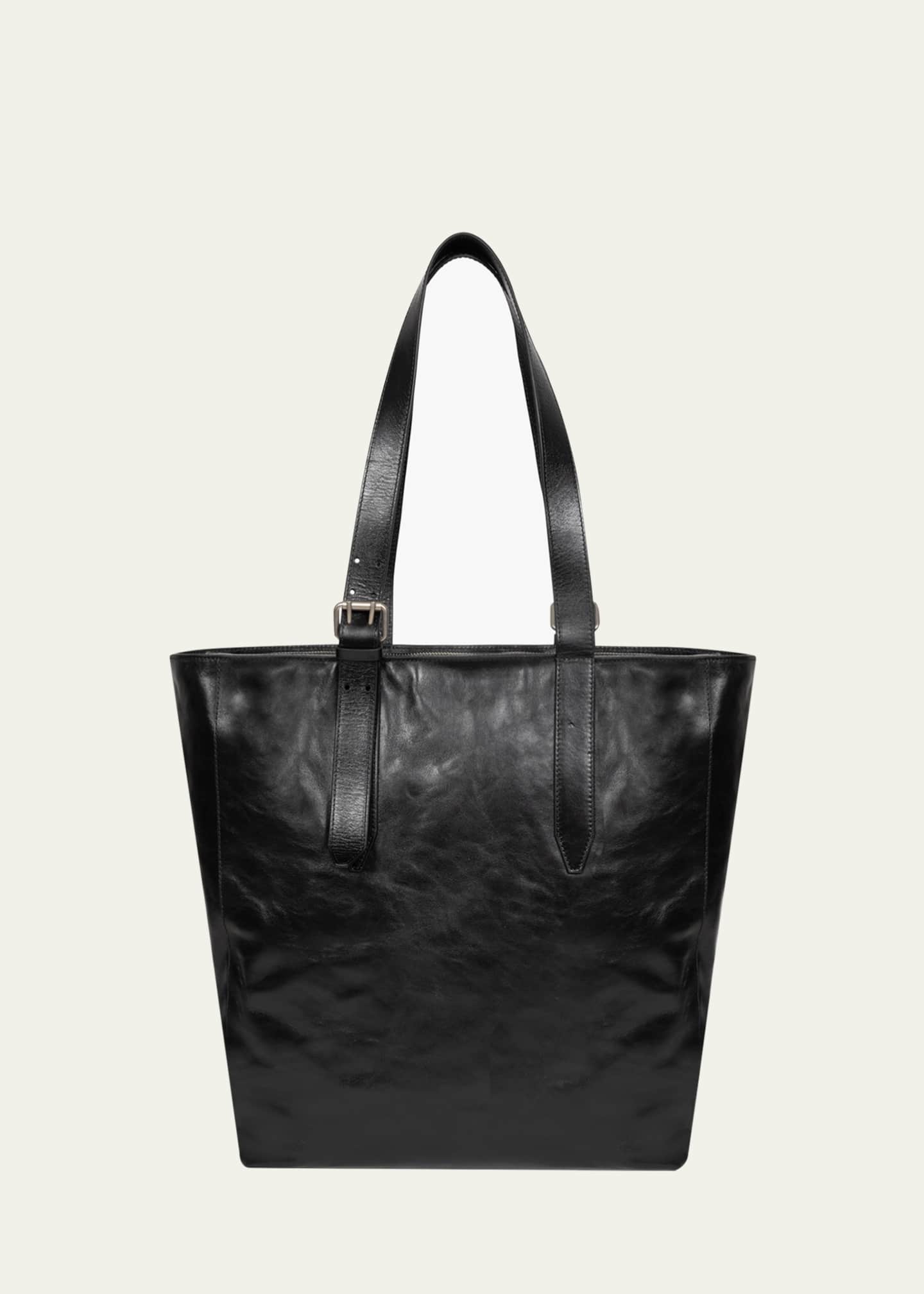 Dries Van Noten Men's Leather Messenger Bag with Shoulder Strap ...