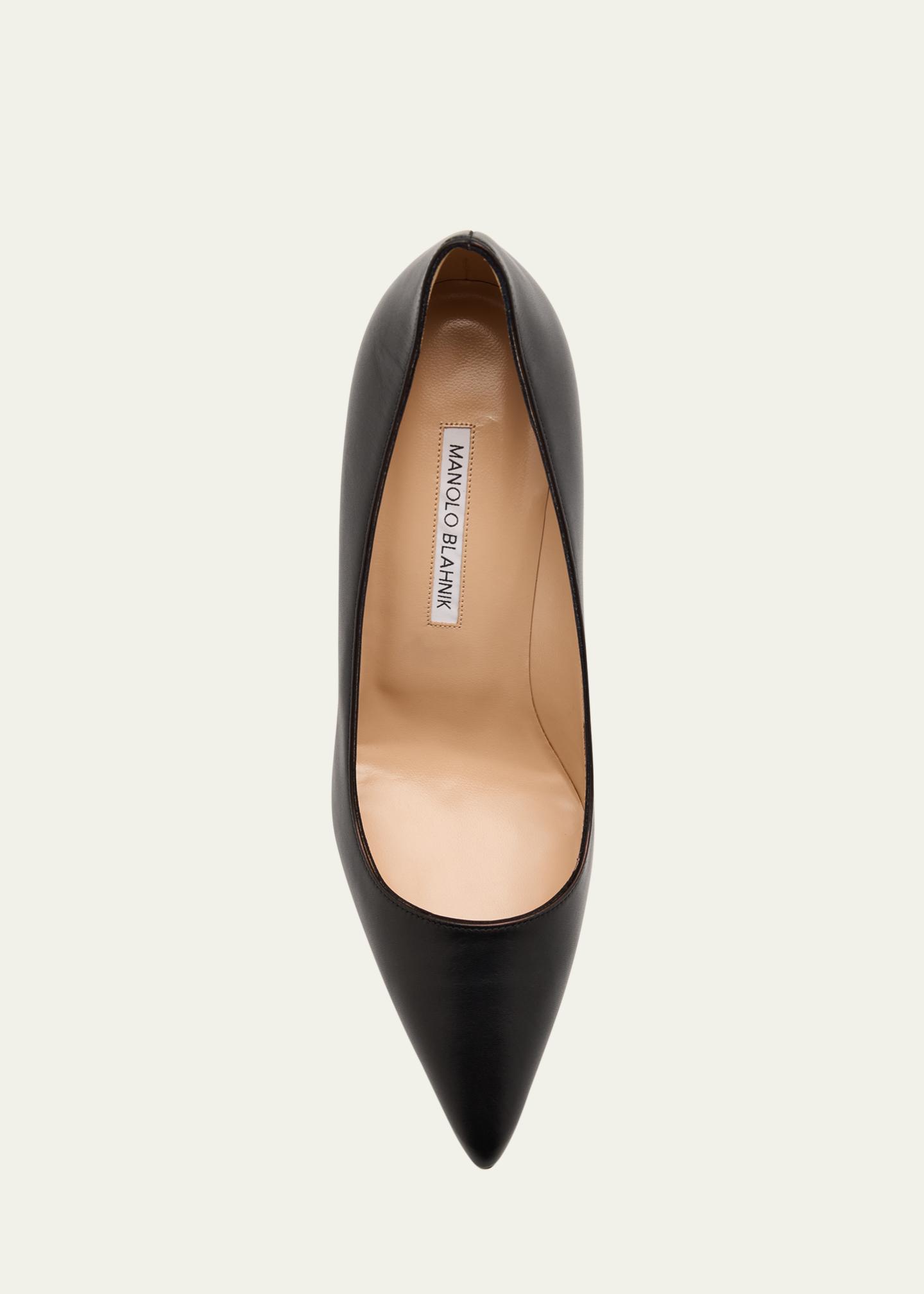 Manolo Blahnik 90mm BB Leather Pumps - Bergdorf Goodman