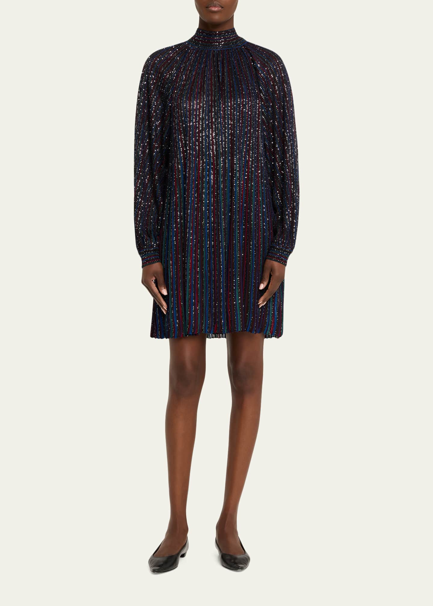long sleeve cocktail dresses midi Plunging V-Neck Long Sleeve Sequin Bodycon Midi Dress GM01075 main image 0