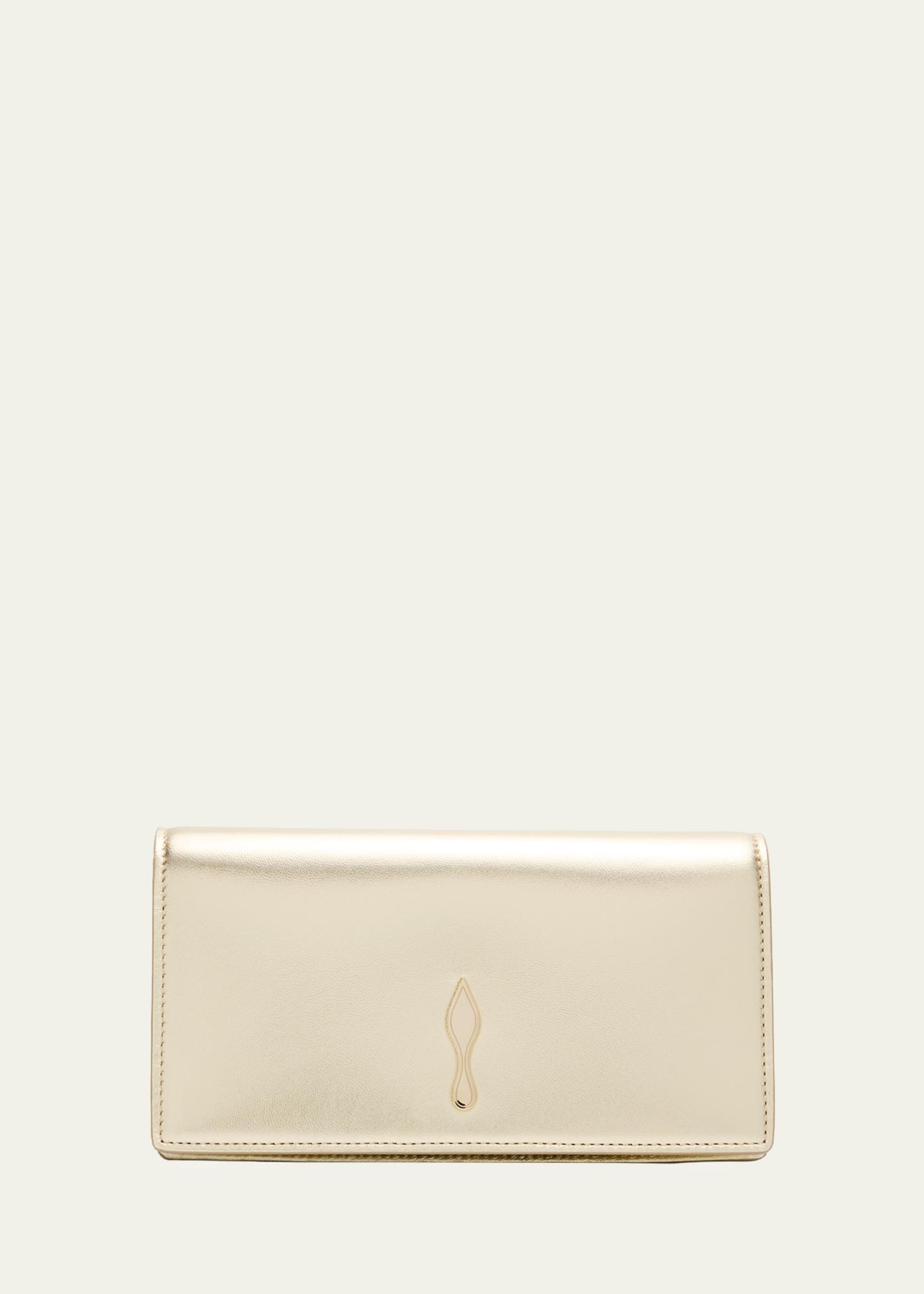 Christian Louboutin Bettina Clutch Bag in Laminated Nappa Leather
