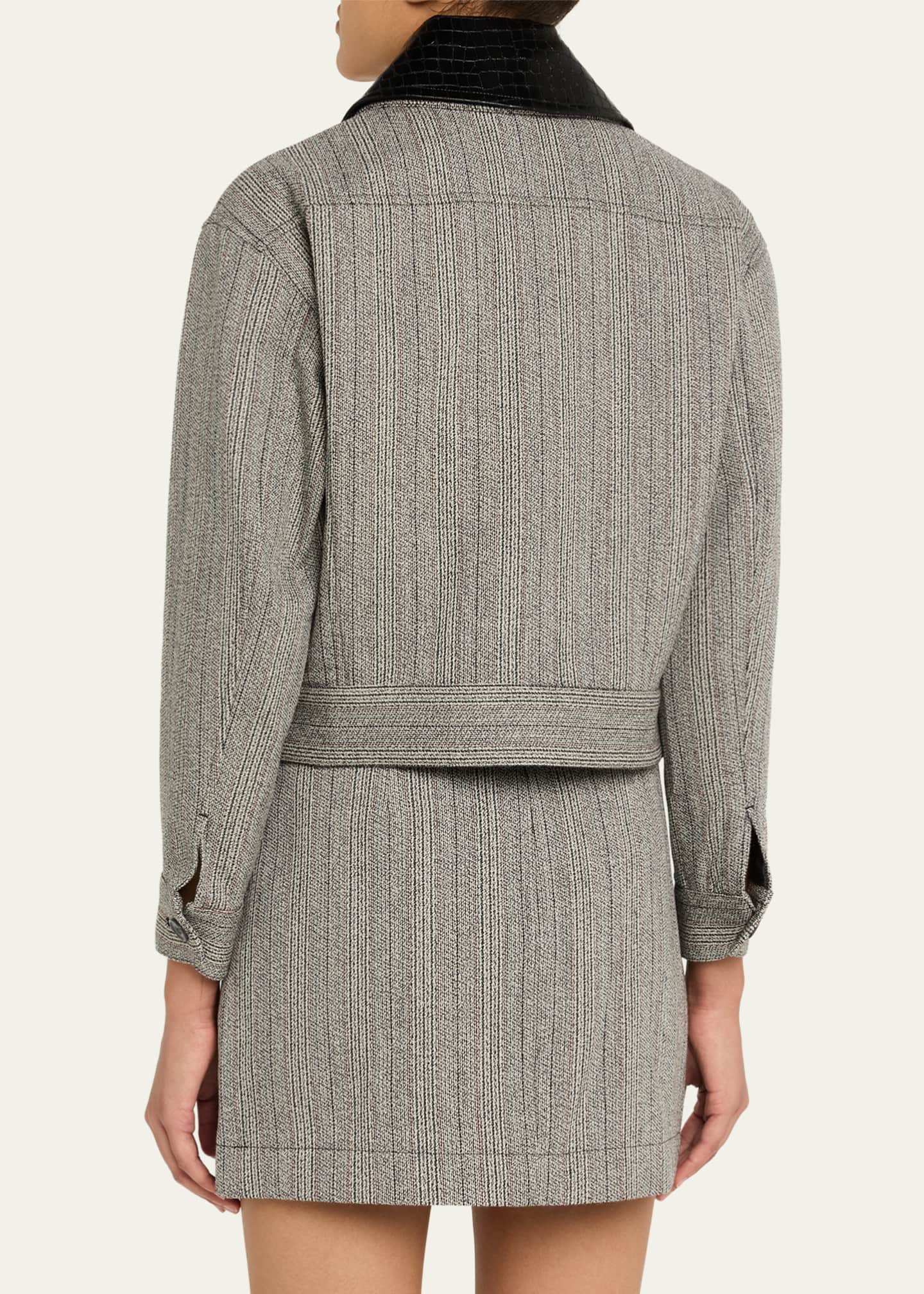 3.1 Phillip Lim / ジャケット/--/ウール/GRY 3.1 Phillip Lim Jaspé Wool Cropped Jacket - Bergdorf Goodman