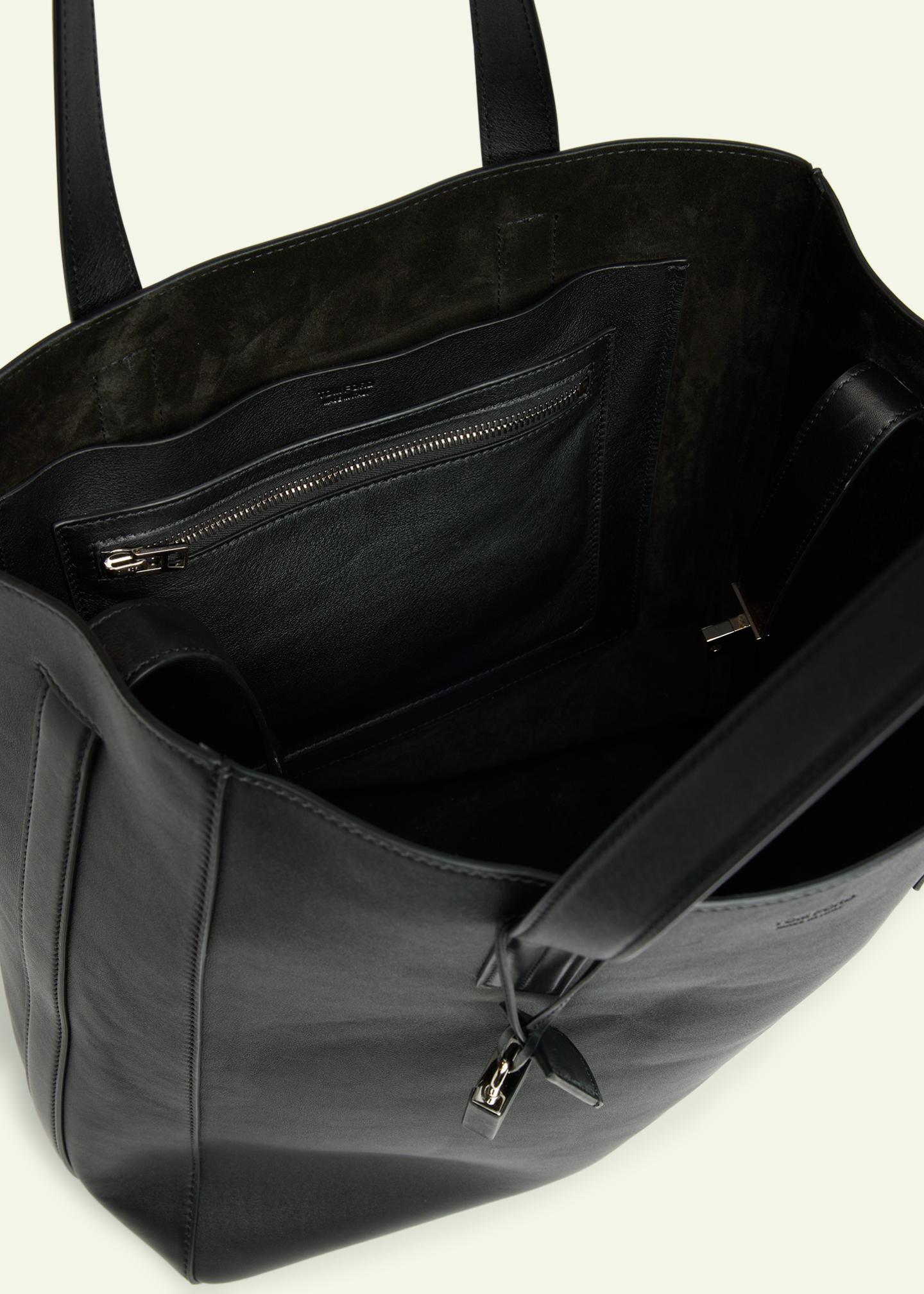 TOM FORD Men's Natural Leather North-South Tote Bag - Bergdorf Goodman