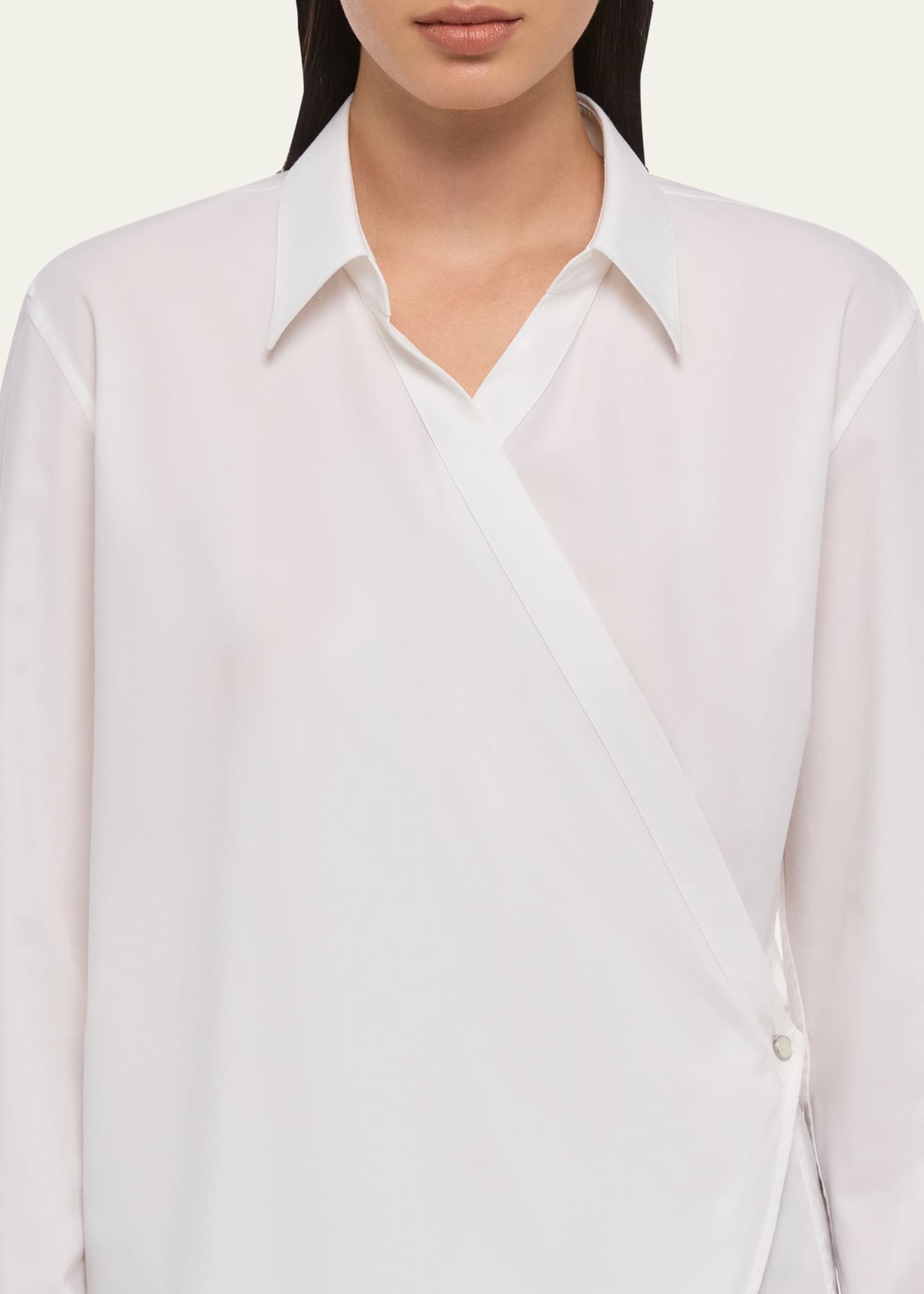 Helmut Lang Long-Sleeve Wrap Shirt - Bergdorf Goodman