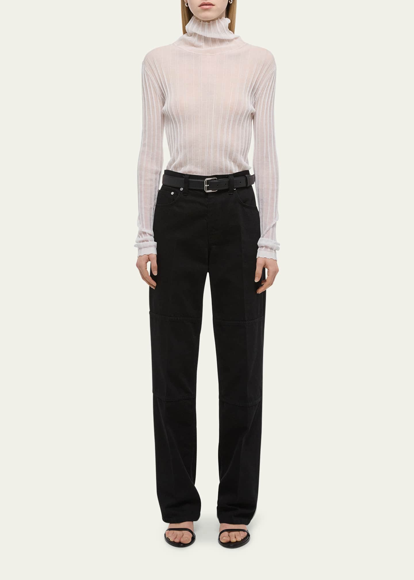 Straight-Leg Carpenter Jeans with Zips