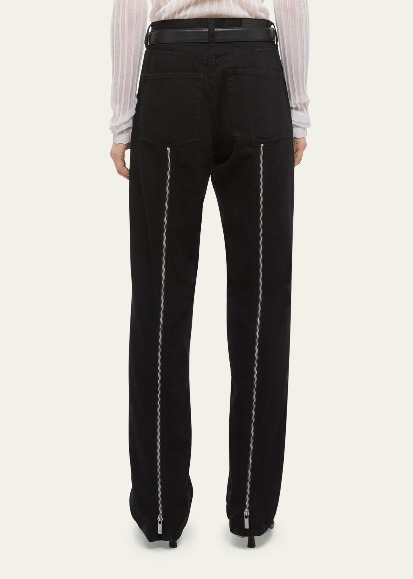 Straight-Leg Carpenter Jeans with Zips