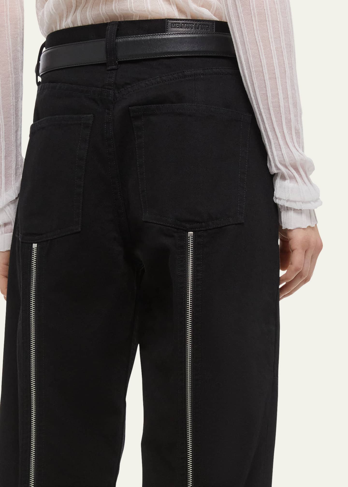 Straight-Leg Carpenter Jeans with Zips