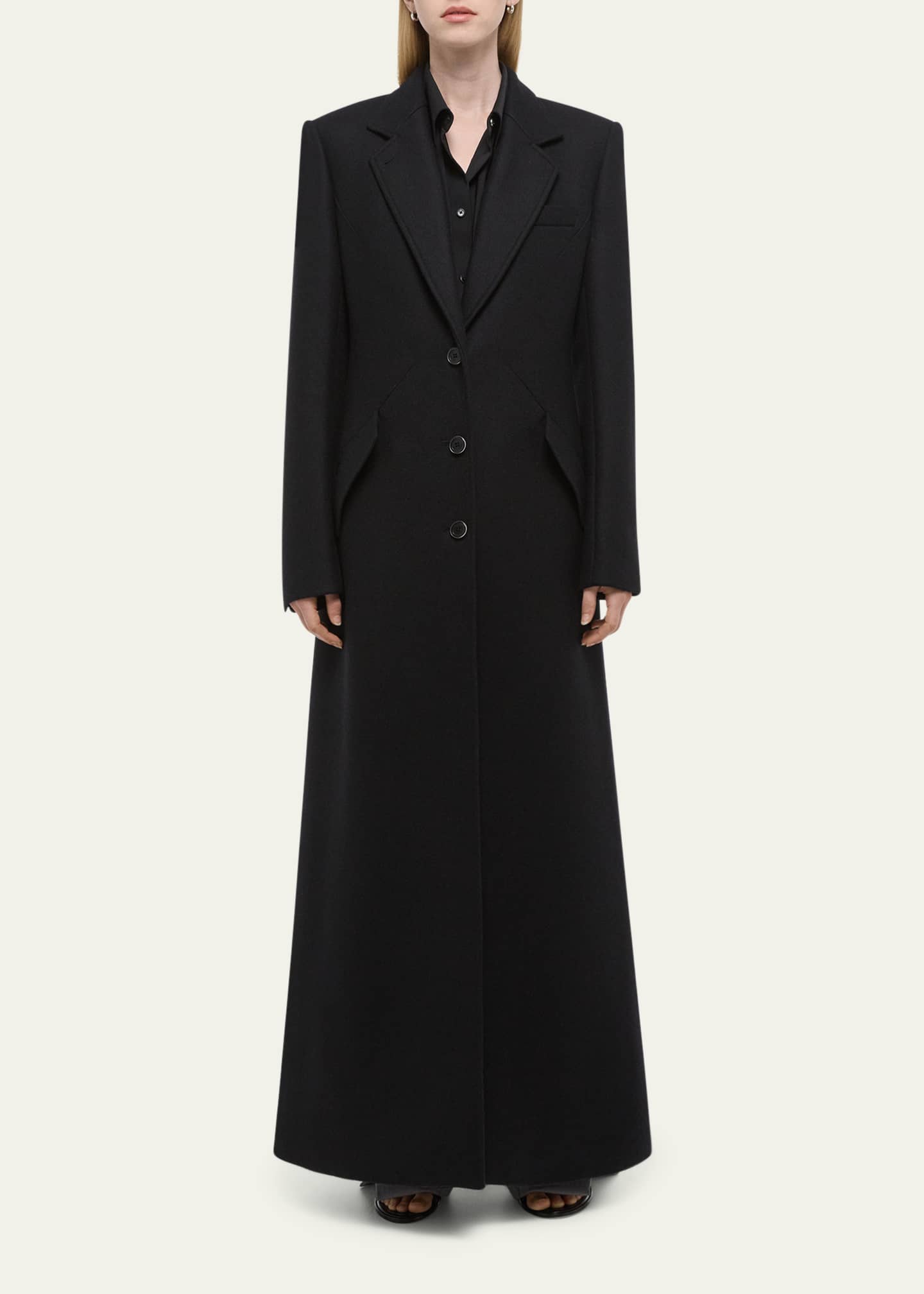 Helmut Lang Sculpted Apex Maxi Coat Image 2 of 4