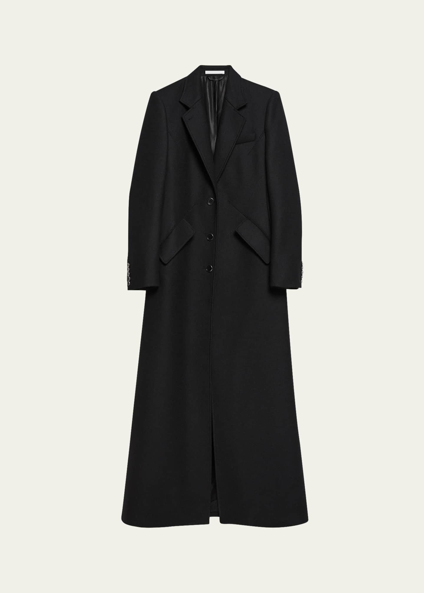 Helmut Lang Sculpted Apex Maxi Coat Image 1 of 4