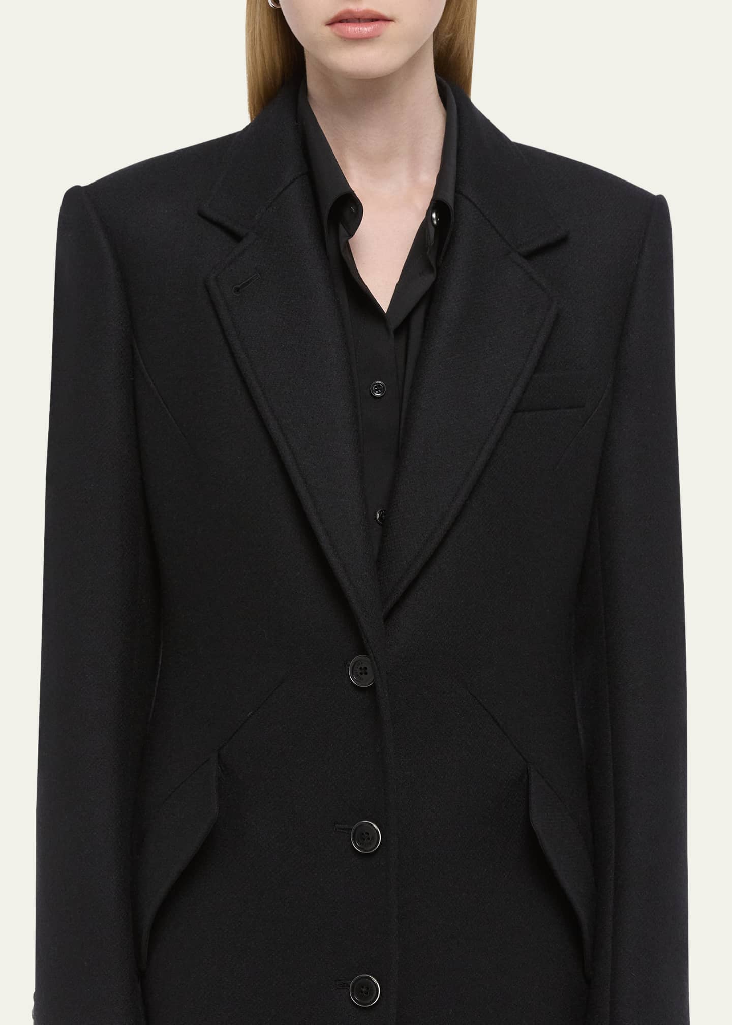 Helmut Lang Sculpted Apex Maxi Coat Image 4 of 4
