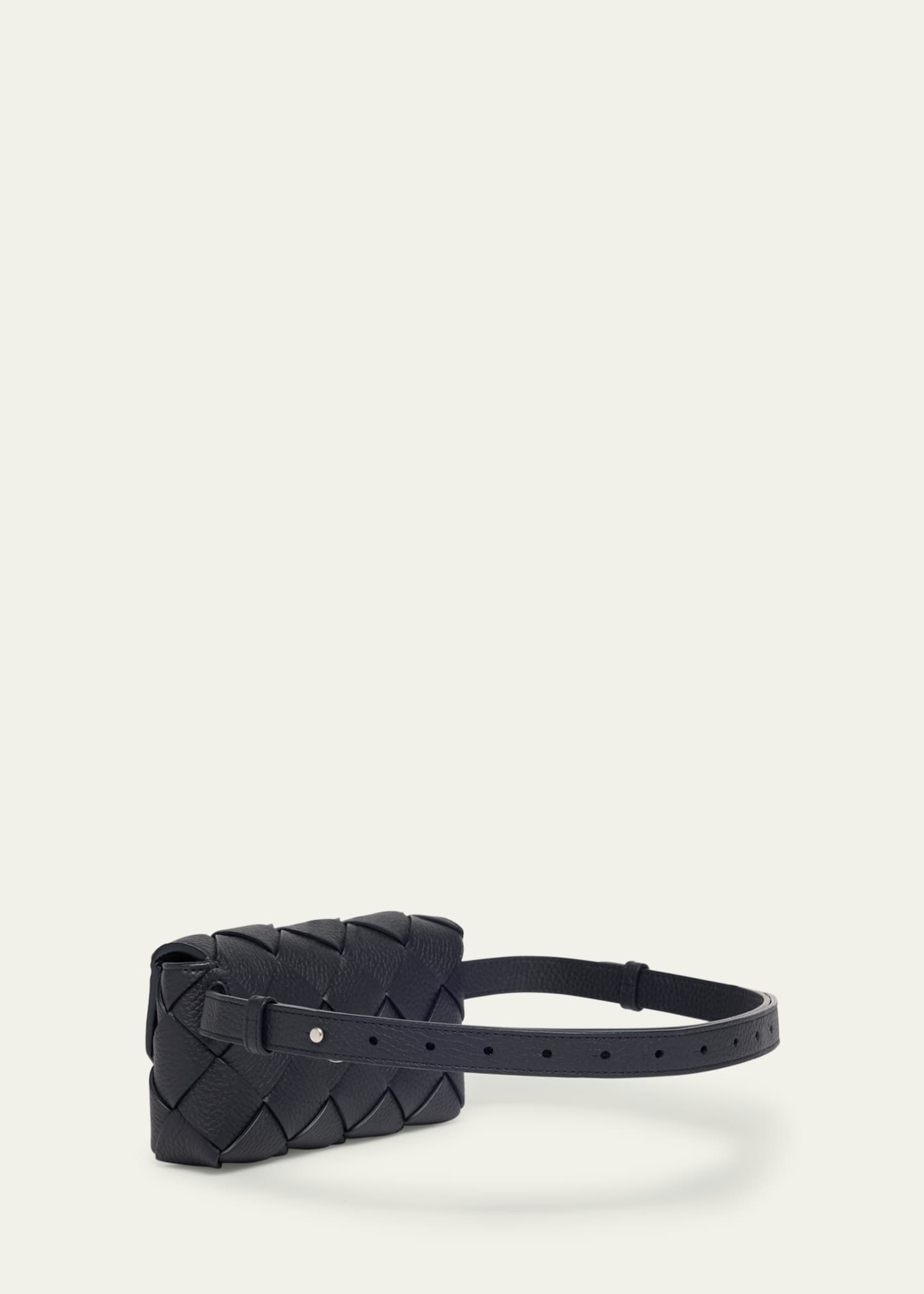Bottega Veneta Men's Diago Intreccio Leather Belt Bag